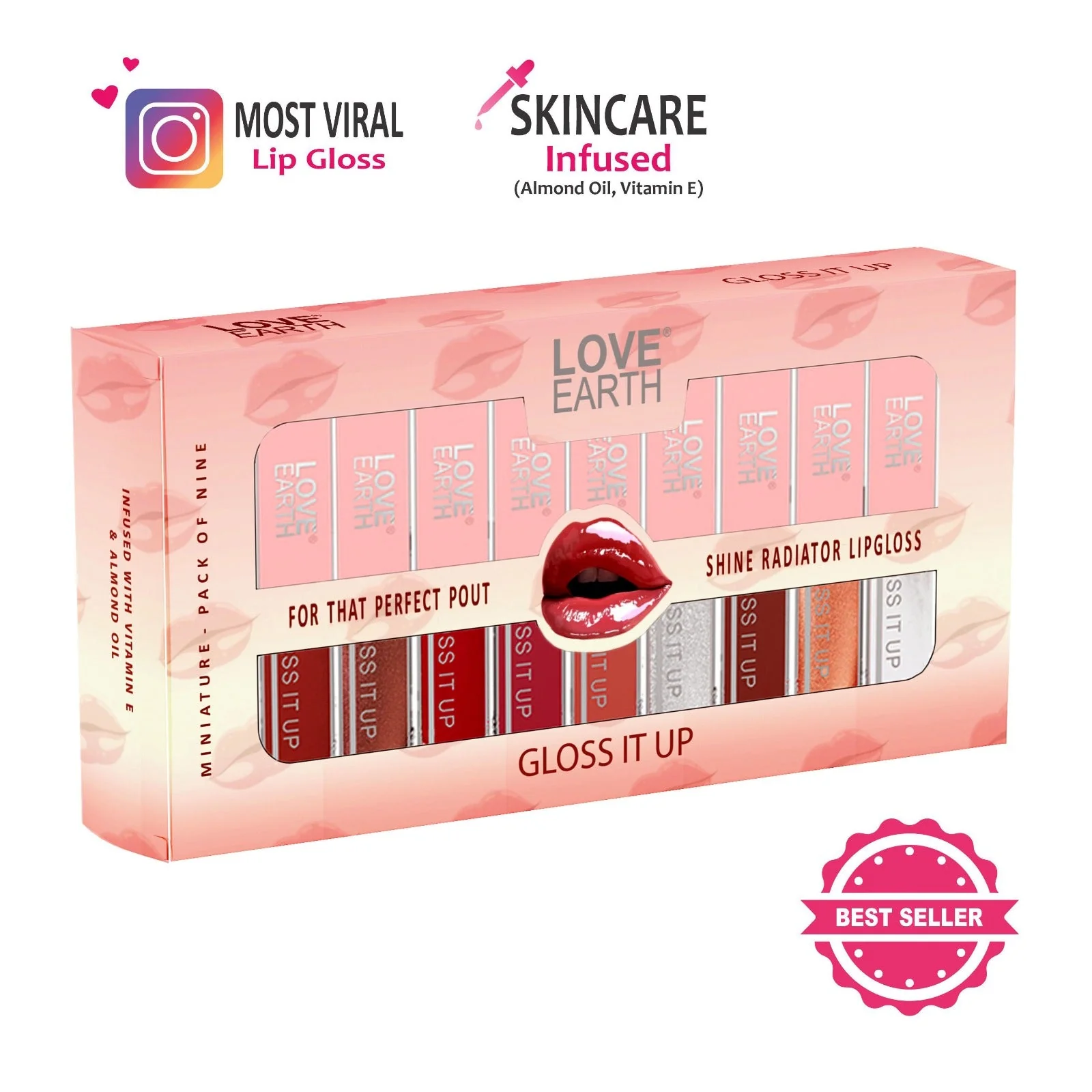 Lip Gloss Pack Of 9 - Image 14