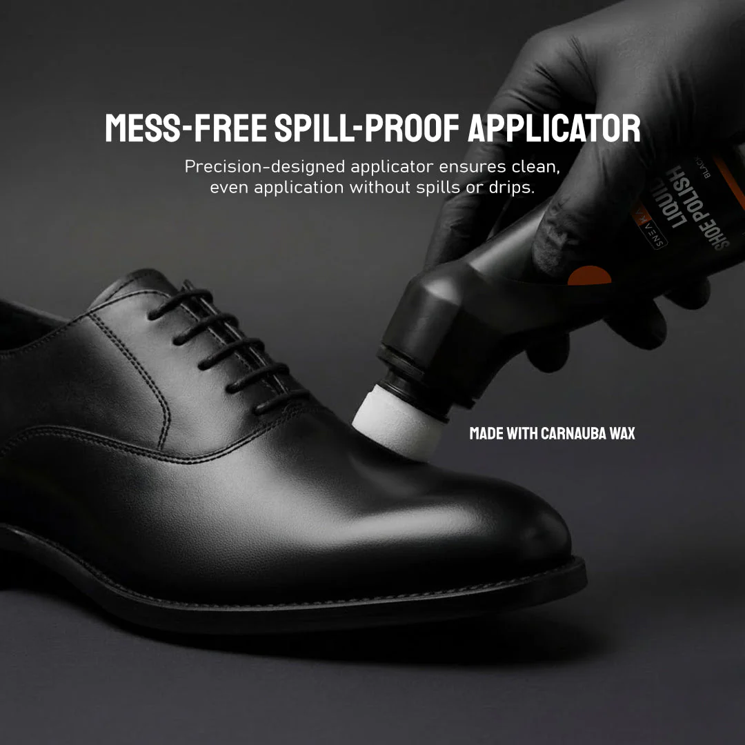 Liquid Shoe Polish Black - Image 3