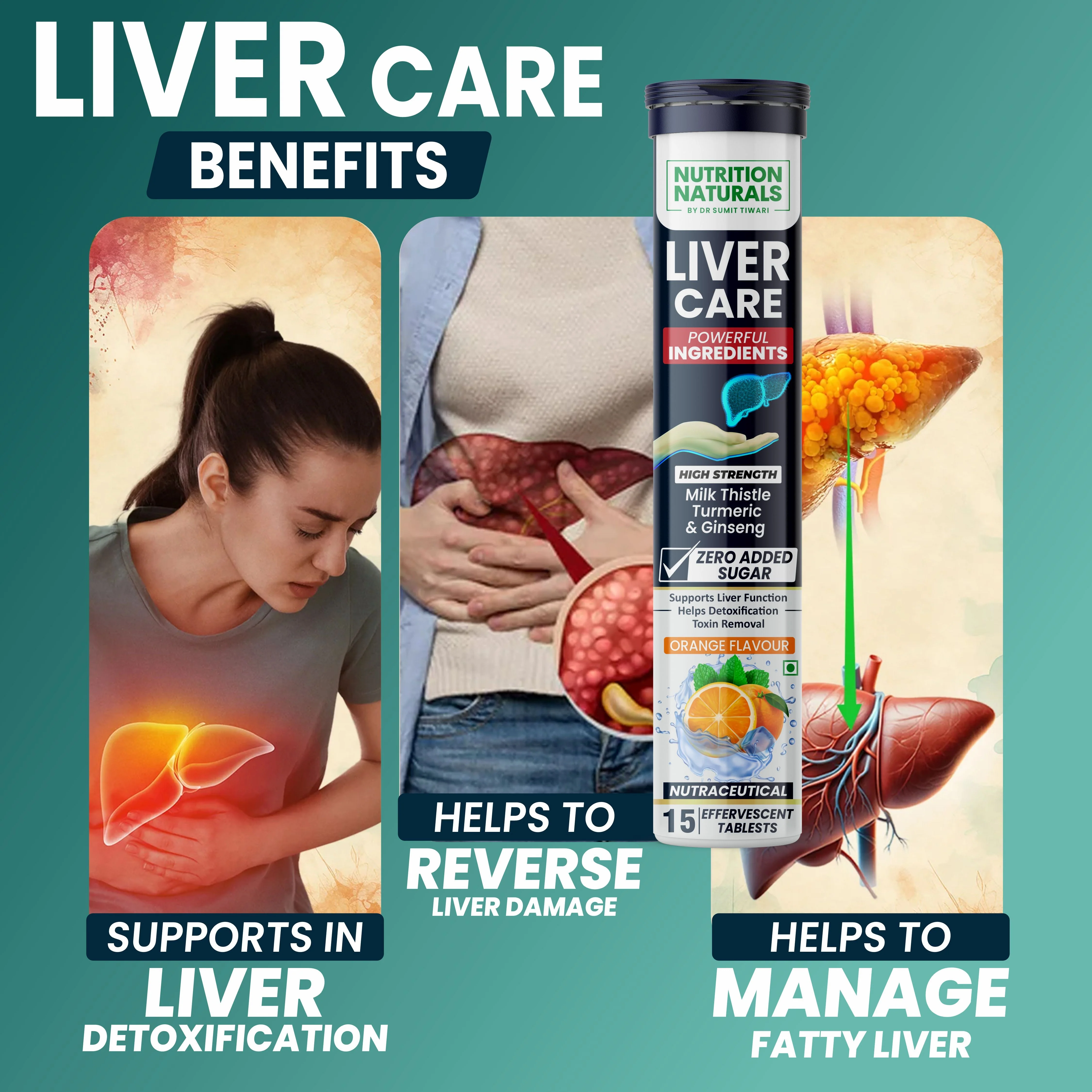 Liver Care - 9 in 1 - with Milk Thistle, Dandelion, Turmeric, Ginseng - Image 2