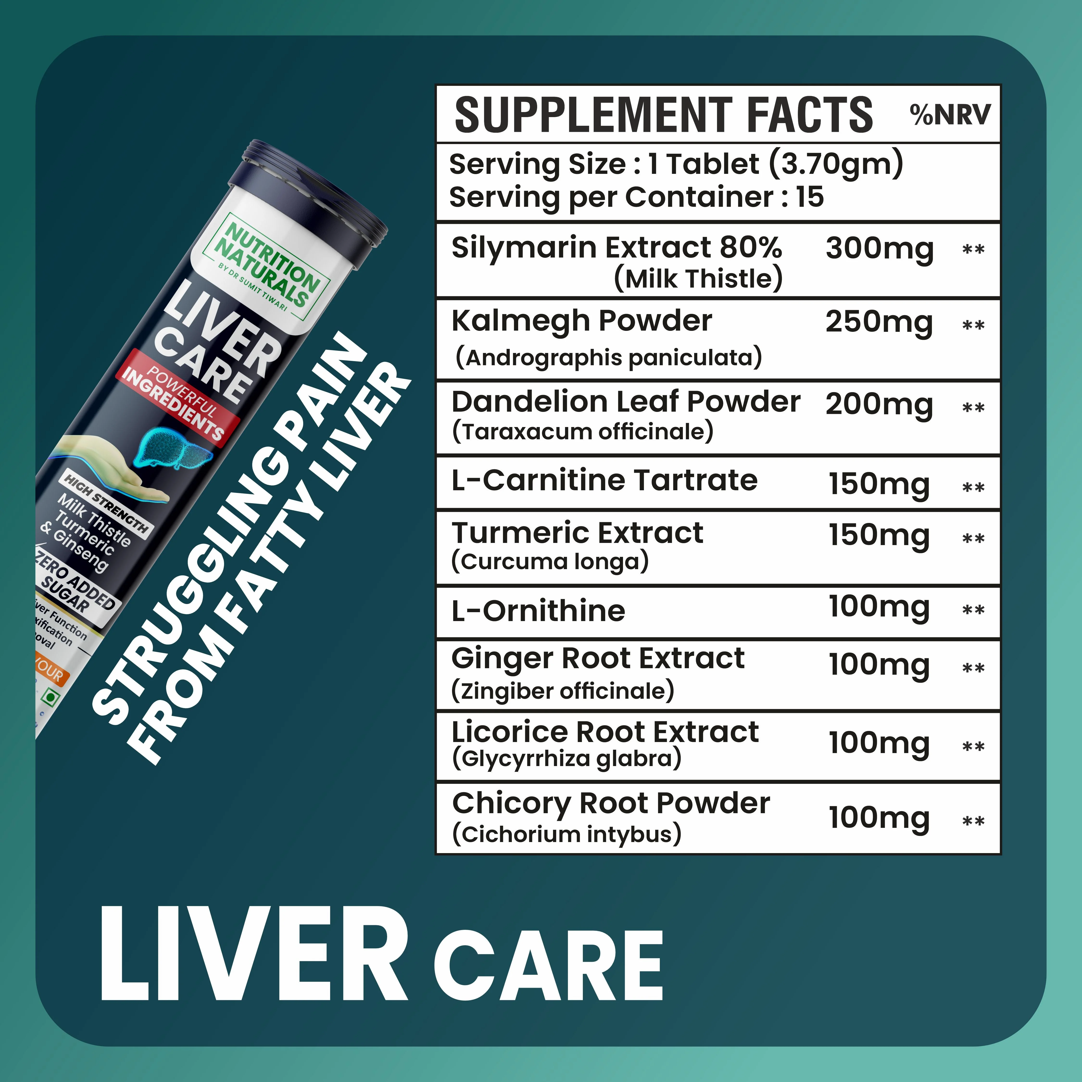 Liver Care - 9 in 1 - with Milk Thistle, Dandelion, Turmeric, Ginseng - Image 5