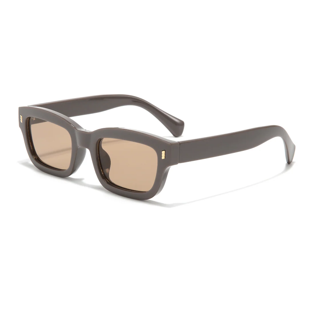 Lizard Brown Rectangle Sunglasses - Image 5