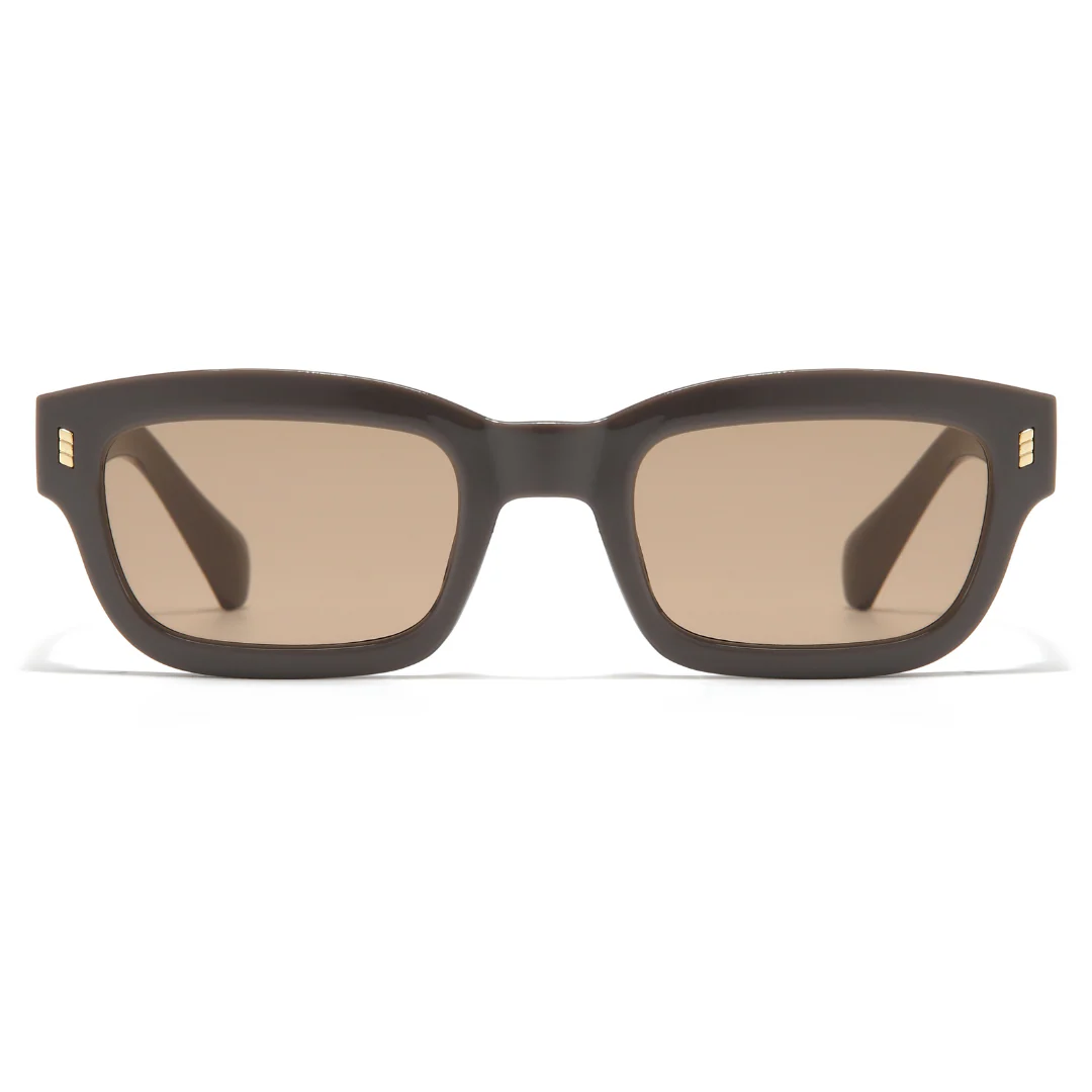 Lizard Brown Rectangle Sunglasses - Image 6
