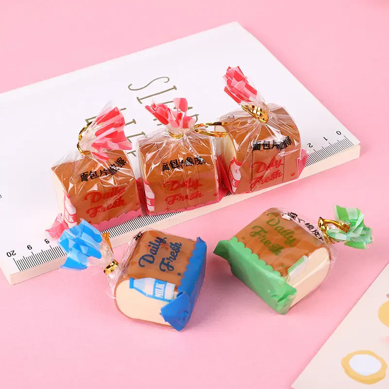 Loaf: 4-Piece Toast Bread Eraser Set – Cute & Fun Stationery for Students & Office Use (Pack of 3) - Image 7