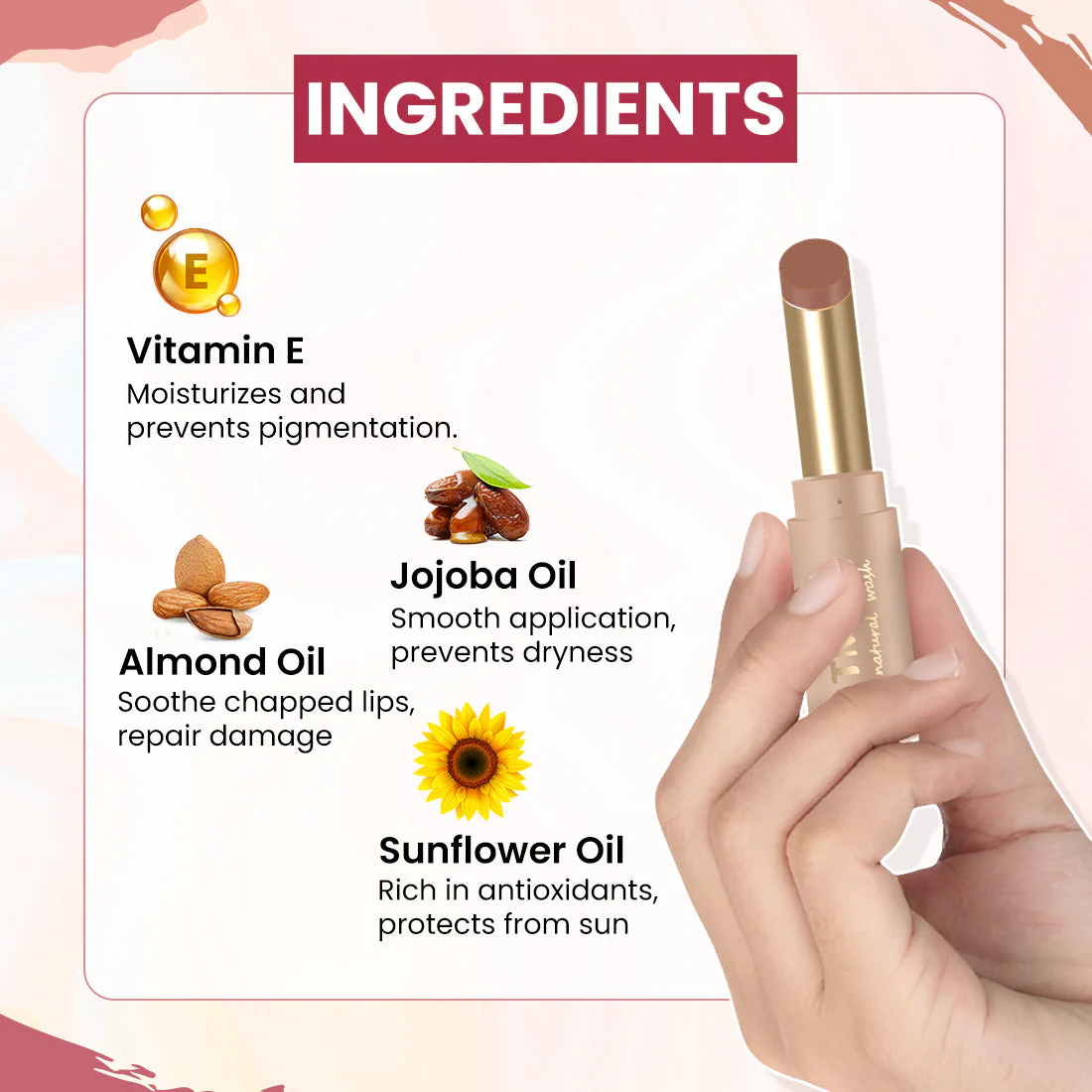Longstay Powdery Mousse Semi Matte Lipstick | Light Nude Brown | Intense Color, Lightweight Comfort @ 1 (Exclusive) - Image 7