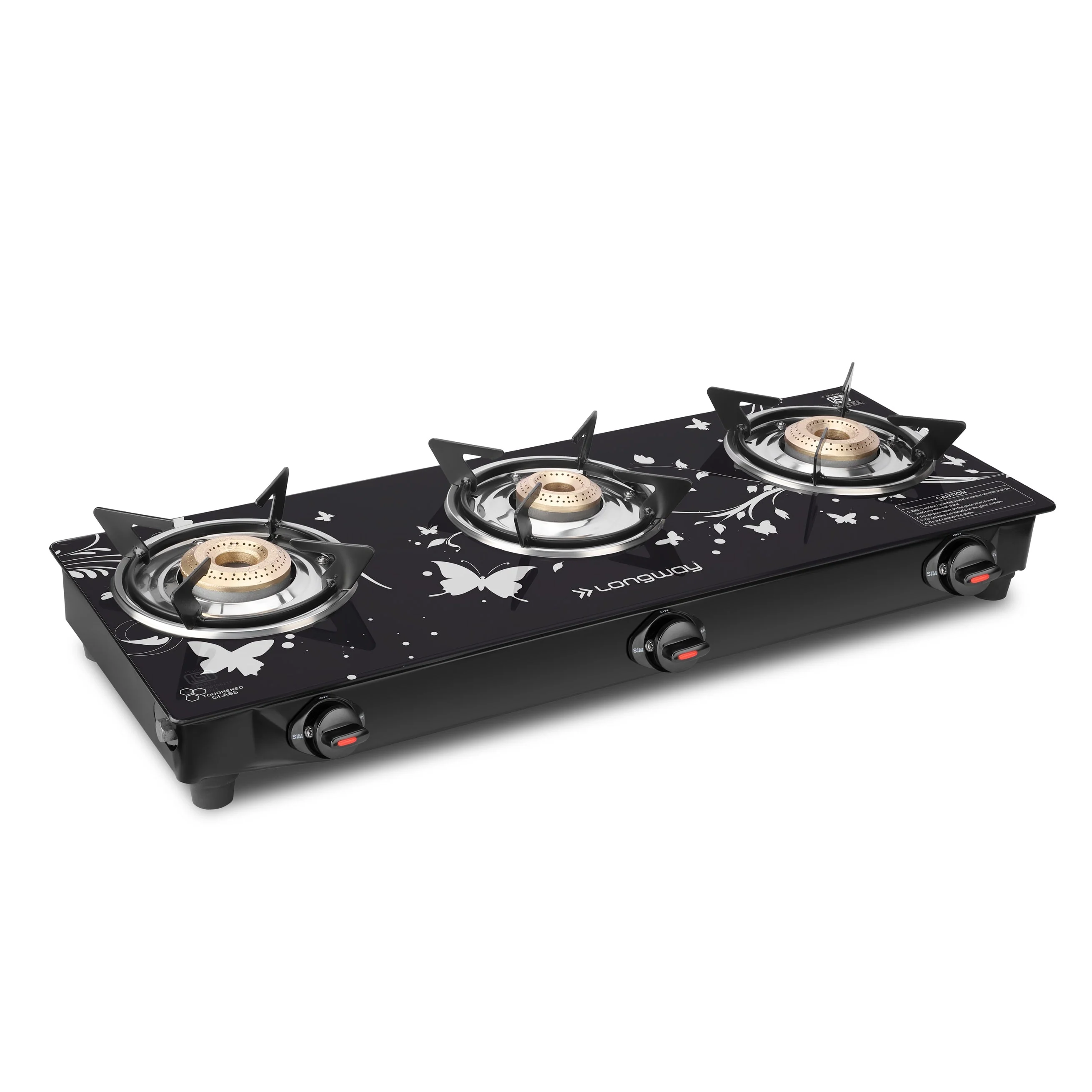 Longway Astra Glass Top, Auto Ignition Glass Gas Stove (Black, ISI Certified, 2 Years Warranty) - Image 15