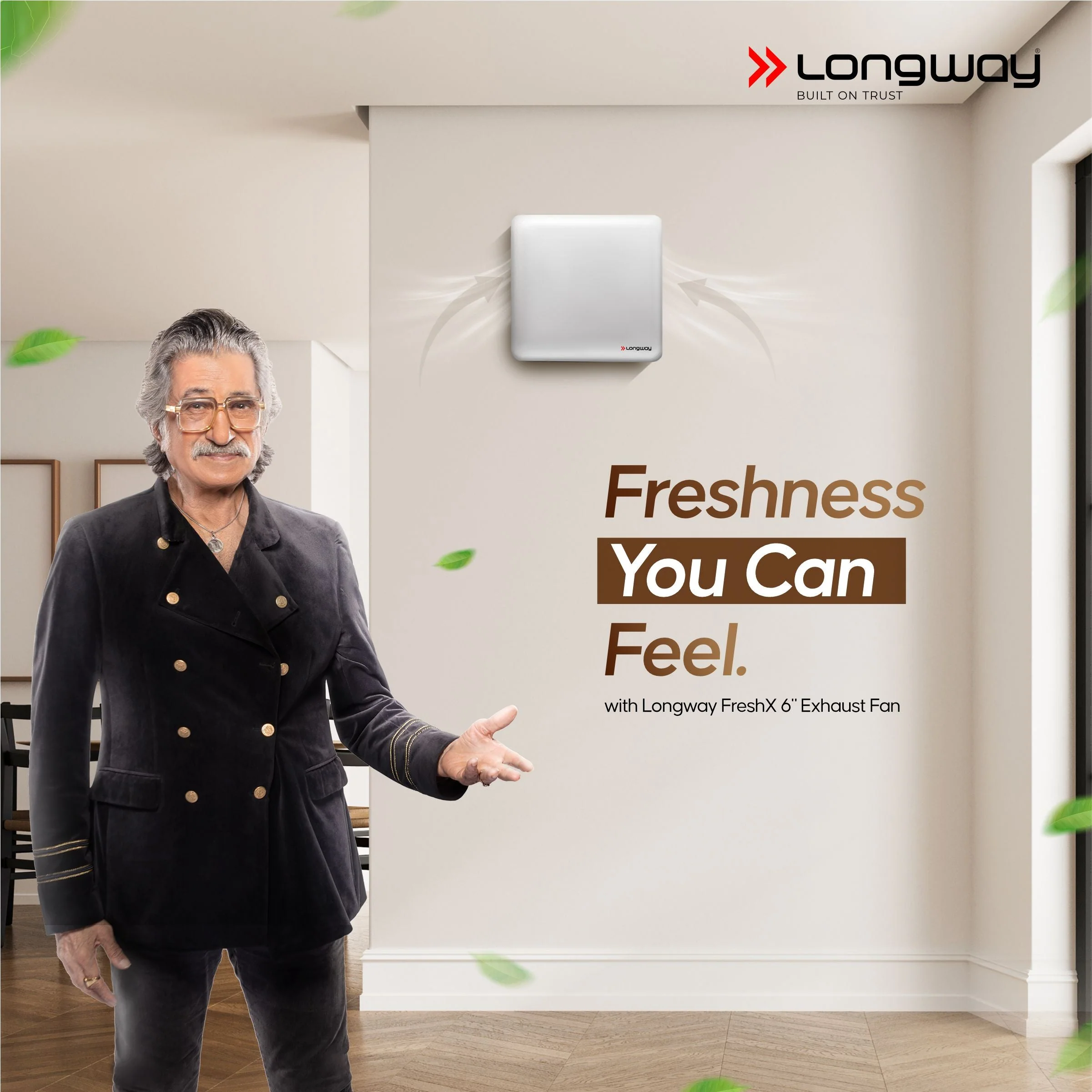 Longway FreshX 6 Inch 150 mm Energy Efficient Exhaust Fan | High Speed Powerful Motor | Noiseless Operation & Easy to Clean | Rust Proof |Suitable for Bathroom, Kitchen, Office | 2 Years Warranty (White) - Image 2