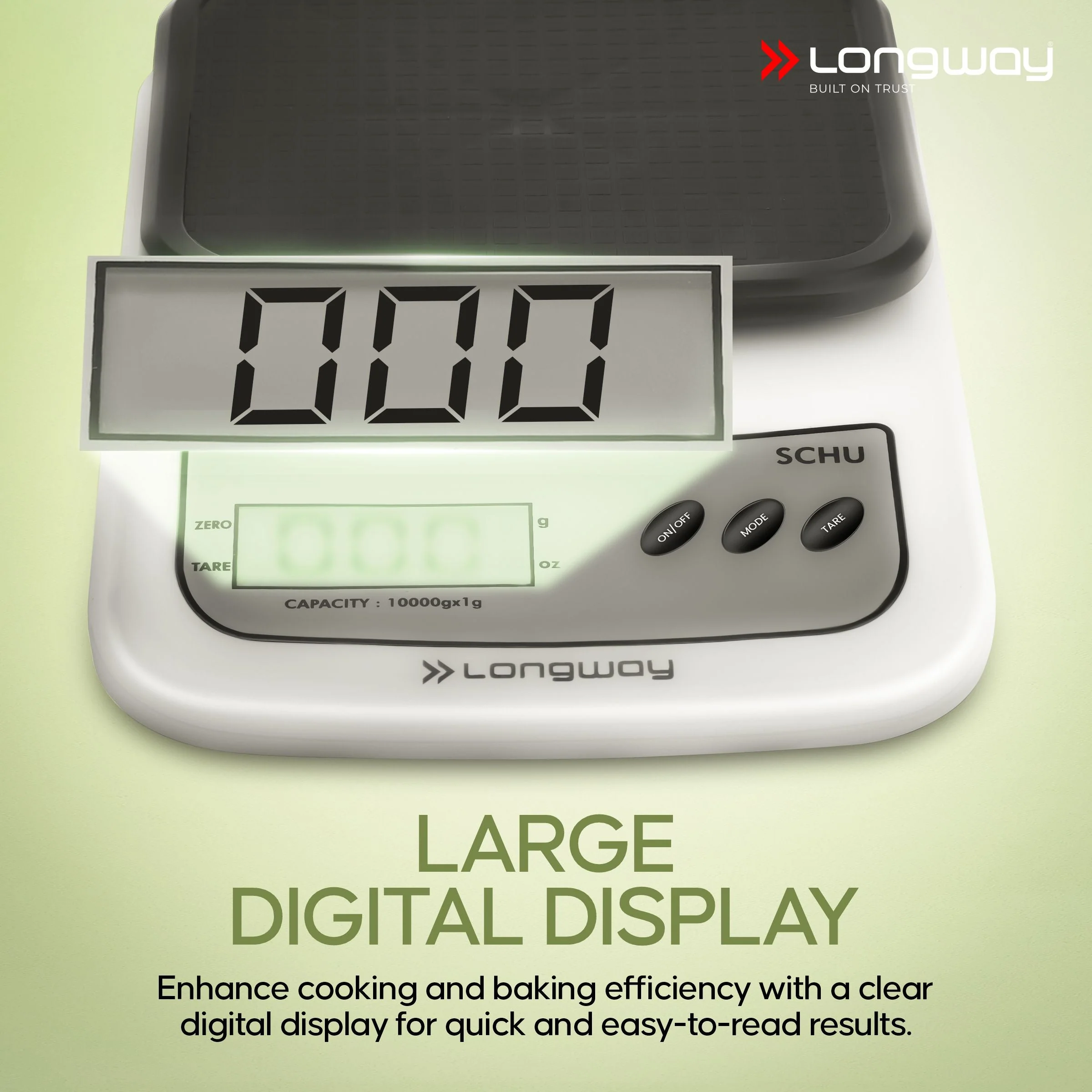 Longway LWKWS01 Multipurpose Portable Digital Kitchen Weighing Scale |Weight Machine With Back Light LCD Display |2 Years Warranty (10 kg, Gray) - Image 4
