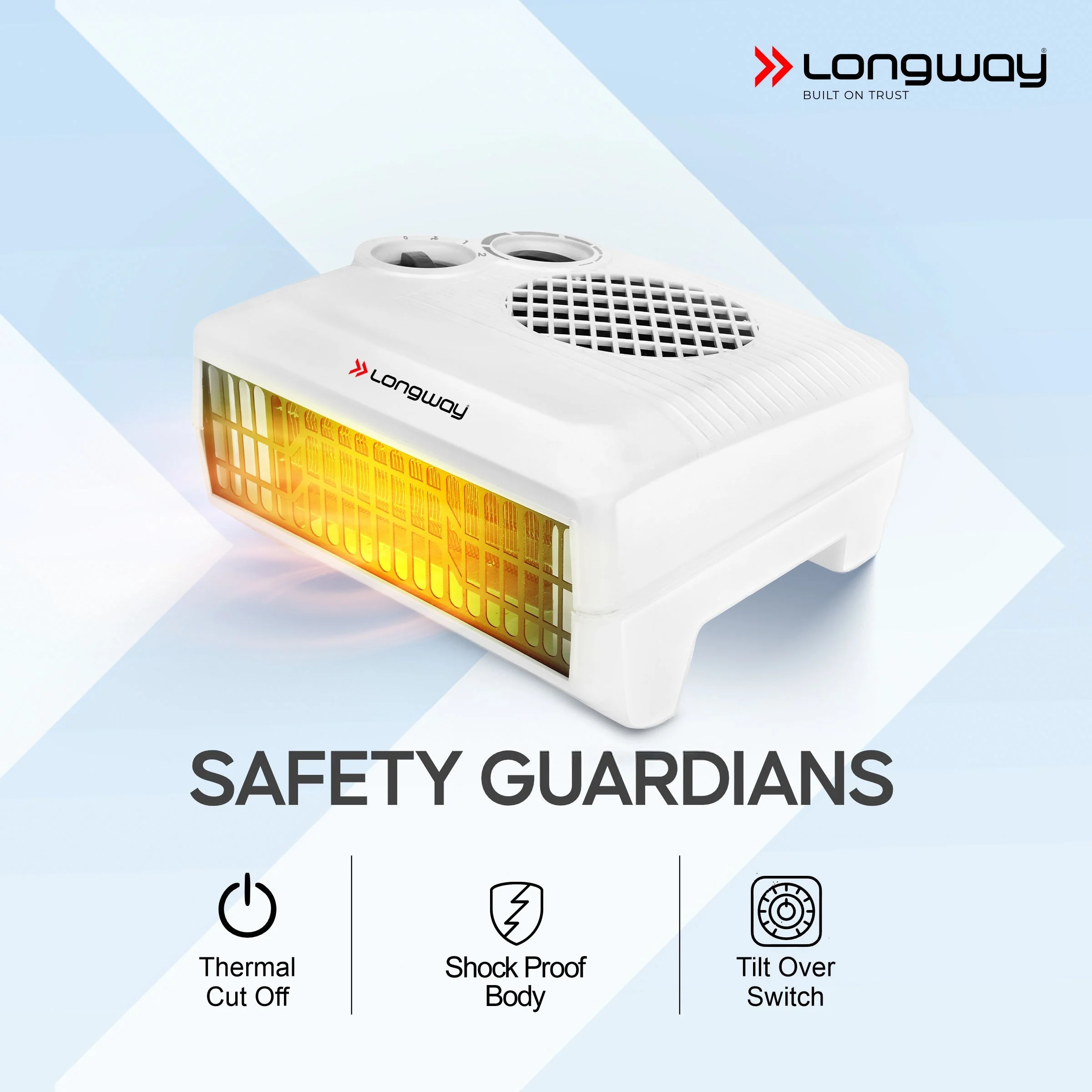 Longway Magma 2000/1000 W Fan Room Heater With ISI Approved ( White) - Image 7