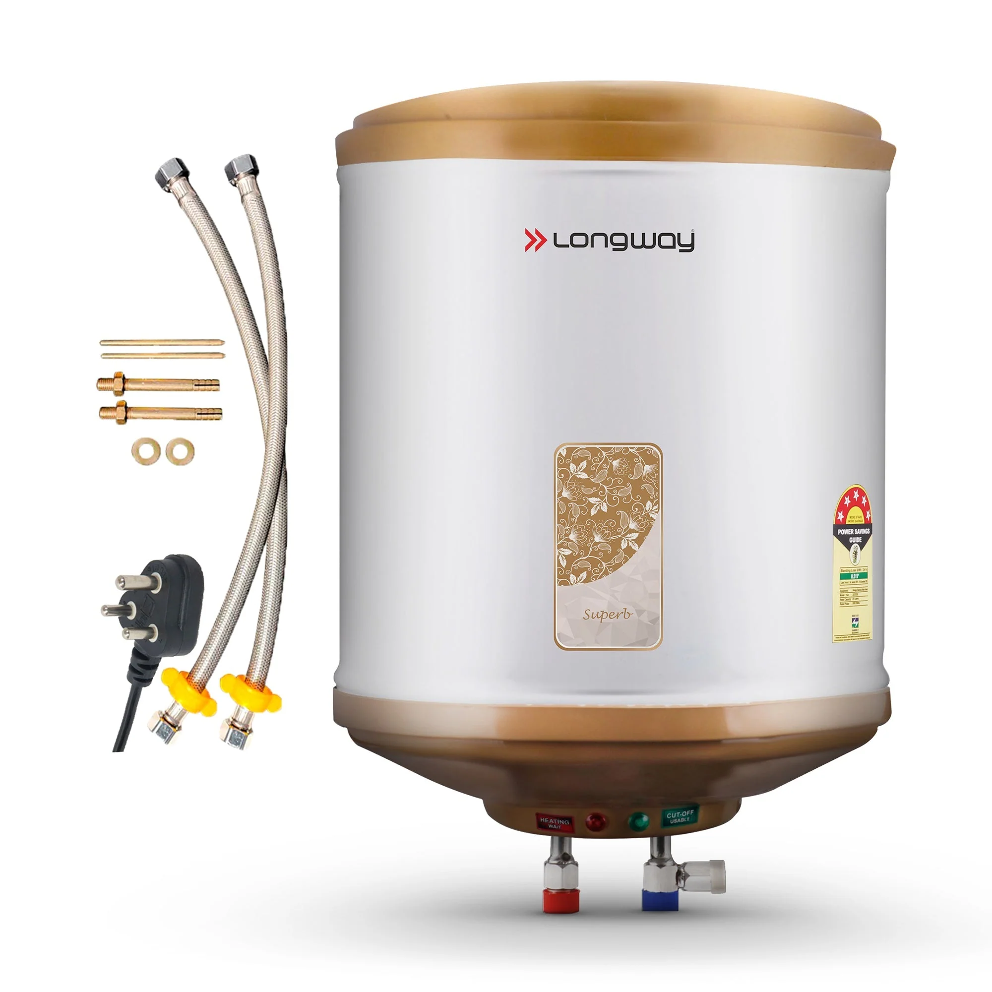 Longway Superb 25 Ltr 5 Star Rated Automatic Storage Water for Home, Water Geyser, Water Heater, Electric Geyser with Multiple Safety System & Anti-Rust Coating | 5-Years Warranty on Tank | (Ivory, 25 Ltr) - Image 9