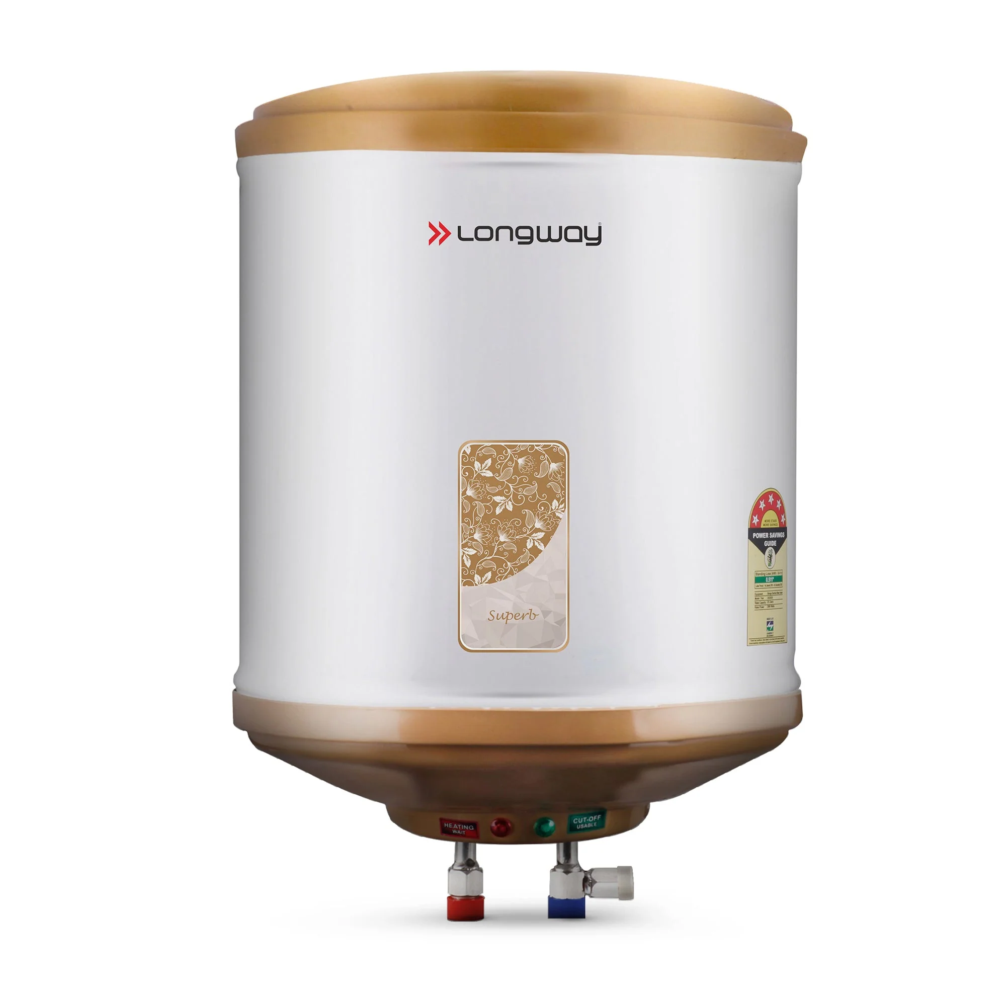 Longway Superb 6 Ltr 5 Star Rated Automatic Instant Water for Home, Water Geyser, Water Heater, Electric Geyser with Multiple Safety System & Anti-Rust Coating | 5-Years Warranty on Tank | (Ivory, 6 Ltr) SKU : LW-Superb-Ivory-6L-P1
