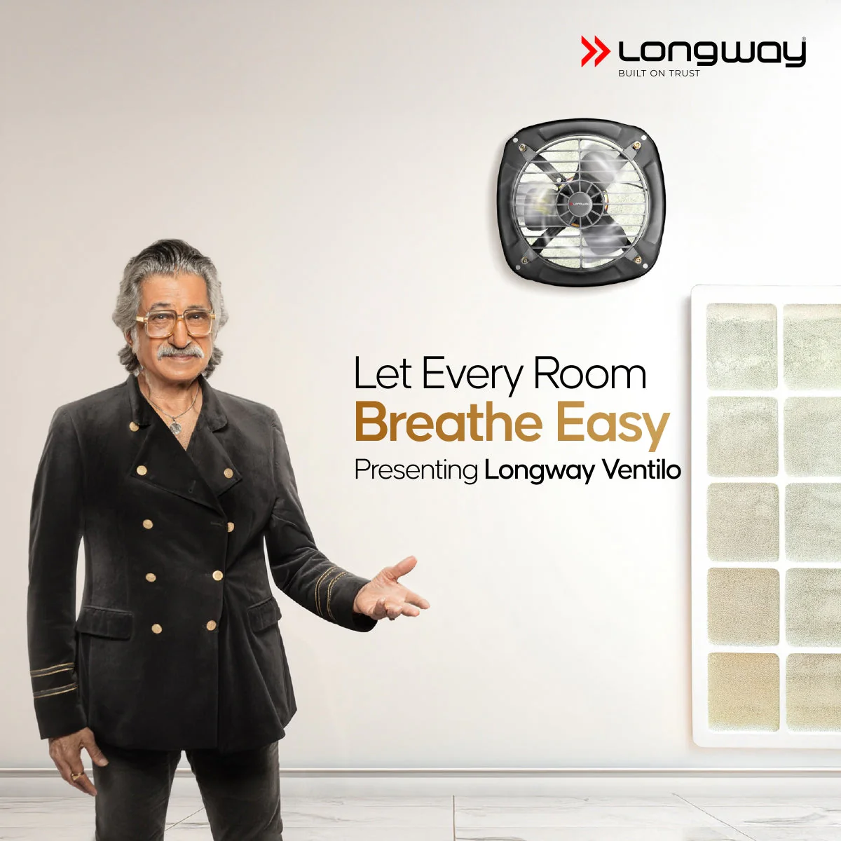 Longway Ventilo Energy Efficient Exhaust Fan | High Speed Powerful Motor | Low Noise Operation & Easy to Clean | Suitable for Bathroom, Kitchen, Office | 2 Years Warranty (Marble Black) - Image 2