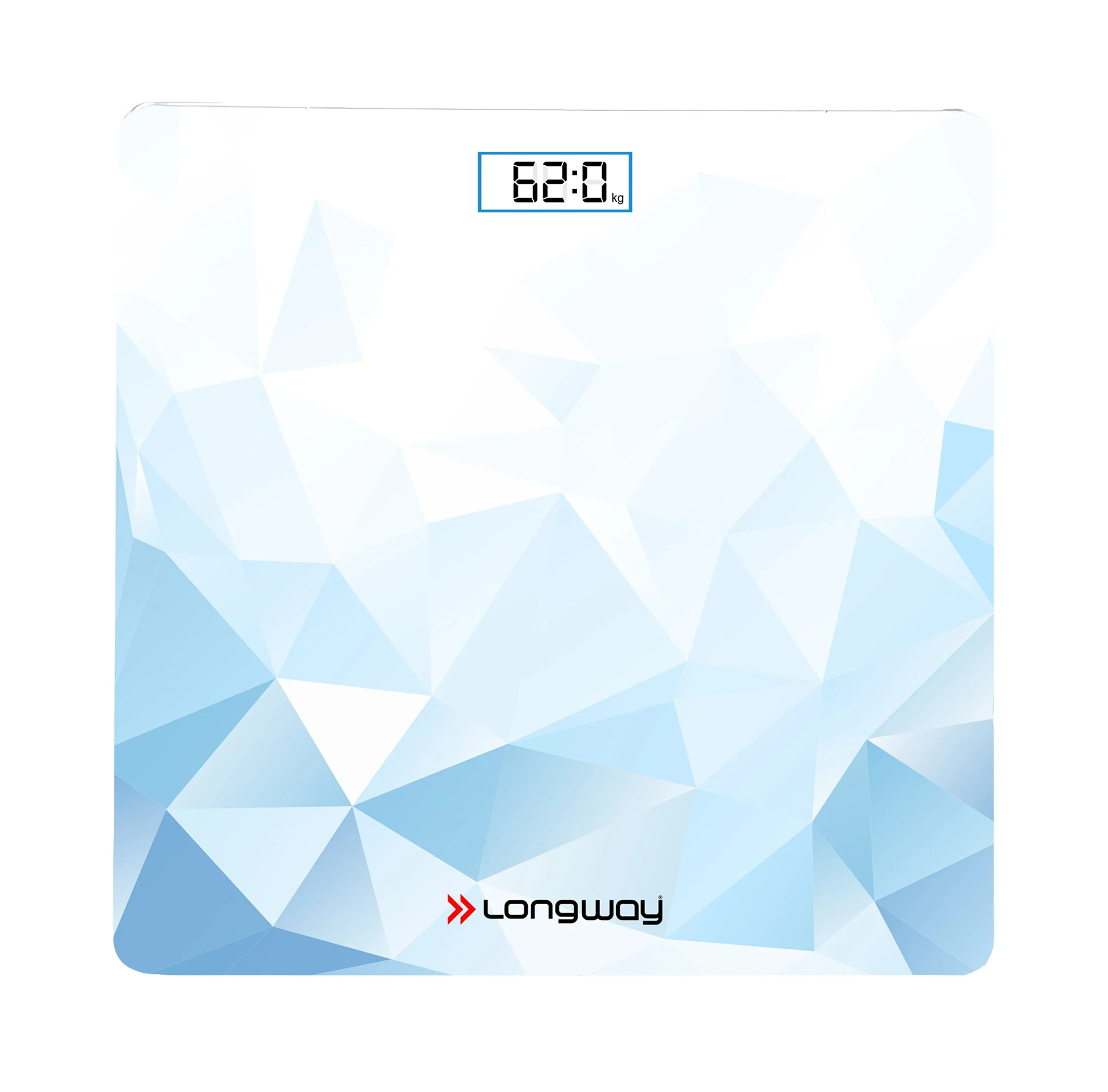 Longway Weight Machine for Home | Digital Bathroom Scale for Human Body Weight Measurement | Extra Thick Tempered Glass with LCD Display (36 Months Warranty | Max Weight 180Kgs | Sapphire)