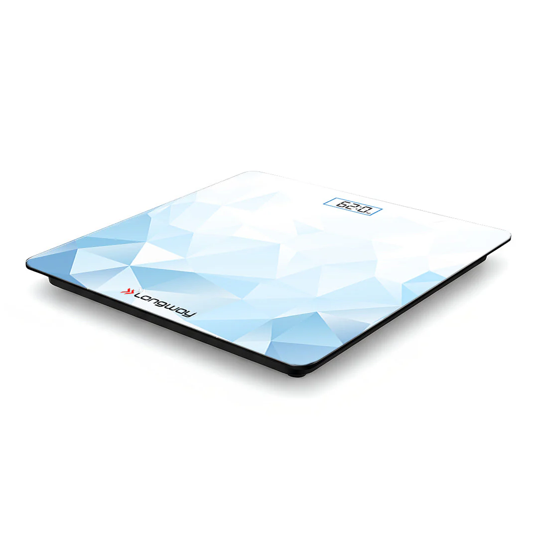 Longway Weight Machine for Home | Digital Bathroom Scale for Human Body Weight Measurement | Extra Thick Tempered Glass with LCD Display (36 Months Warranty | Max Weight 180Kgs | Sapphire) - Image 5