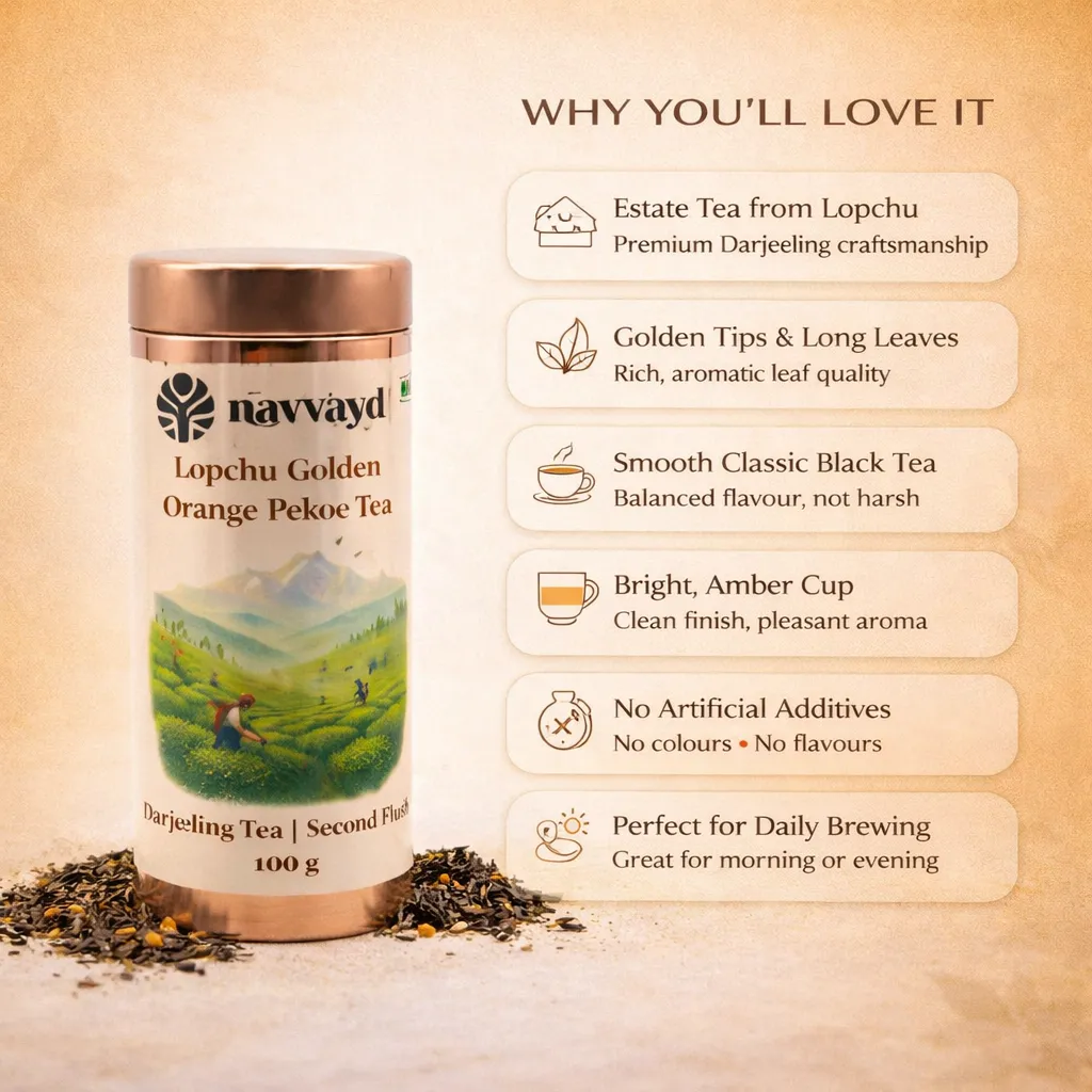 Lopchu Golden Orange Pekoe Tea In Tin - Image 3