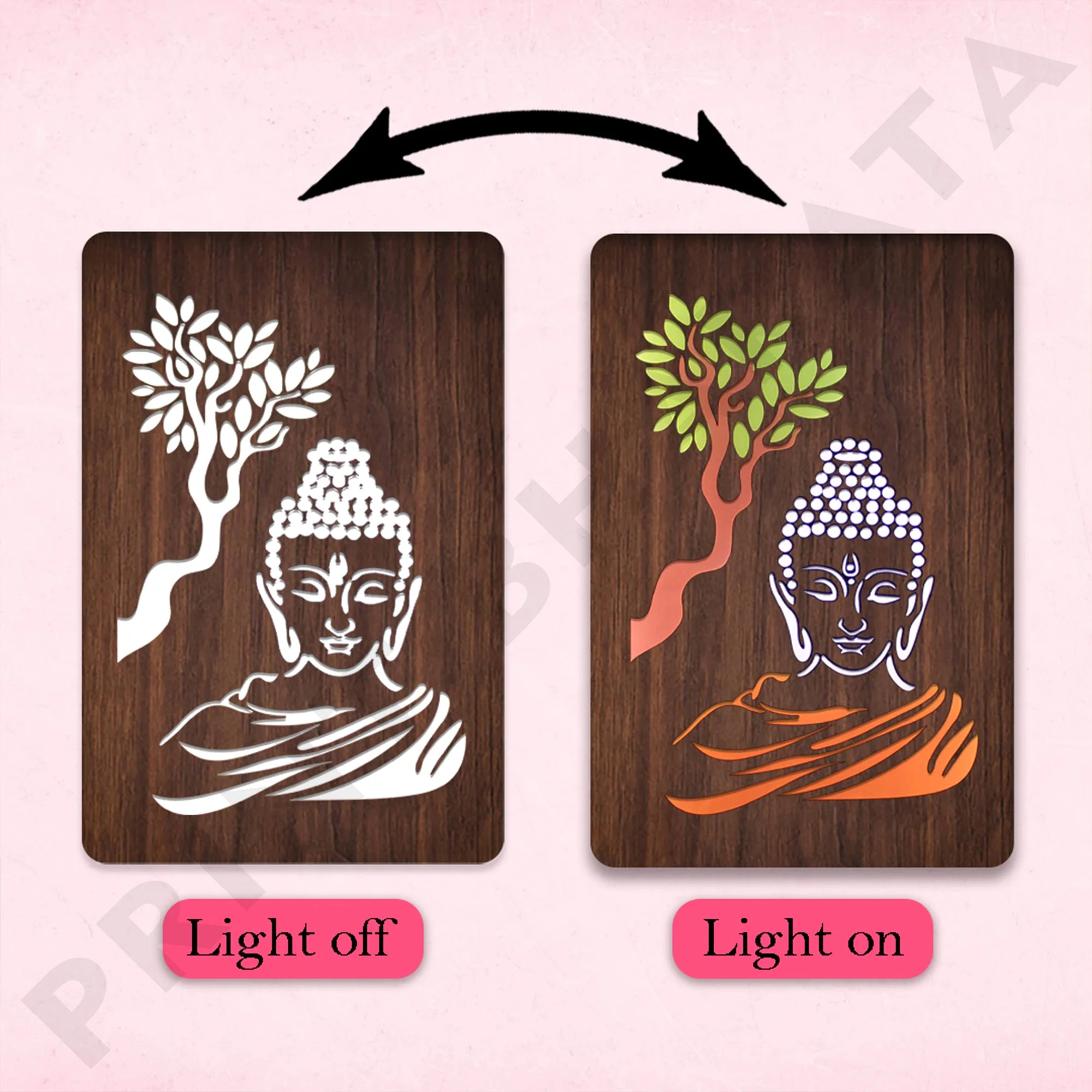 Lord Buddha MDf Aadi Yogi Frame - Image 3