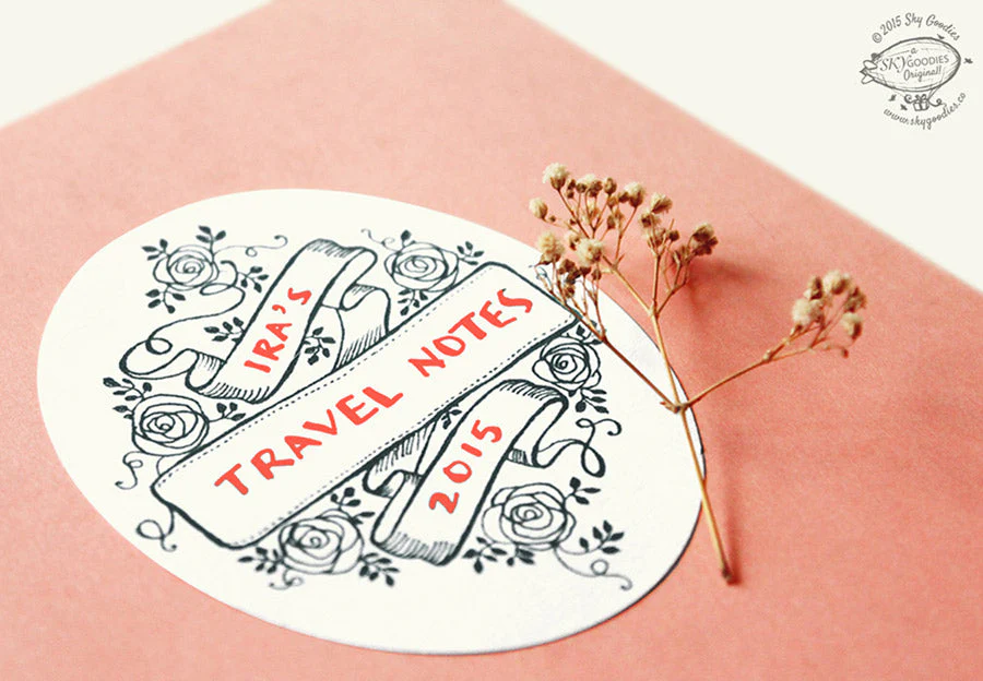 Lovely Labels: Large Oval BLACK: Set of 12 - Image 2