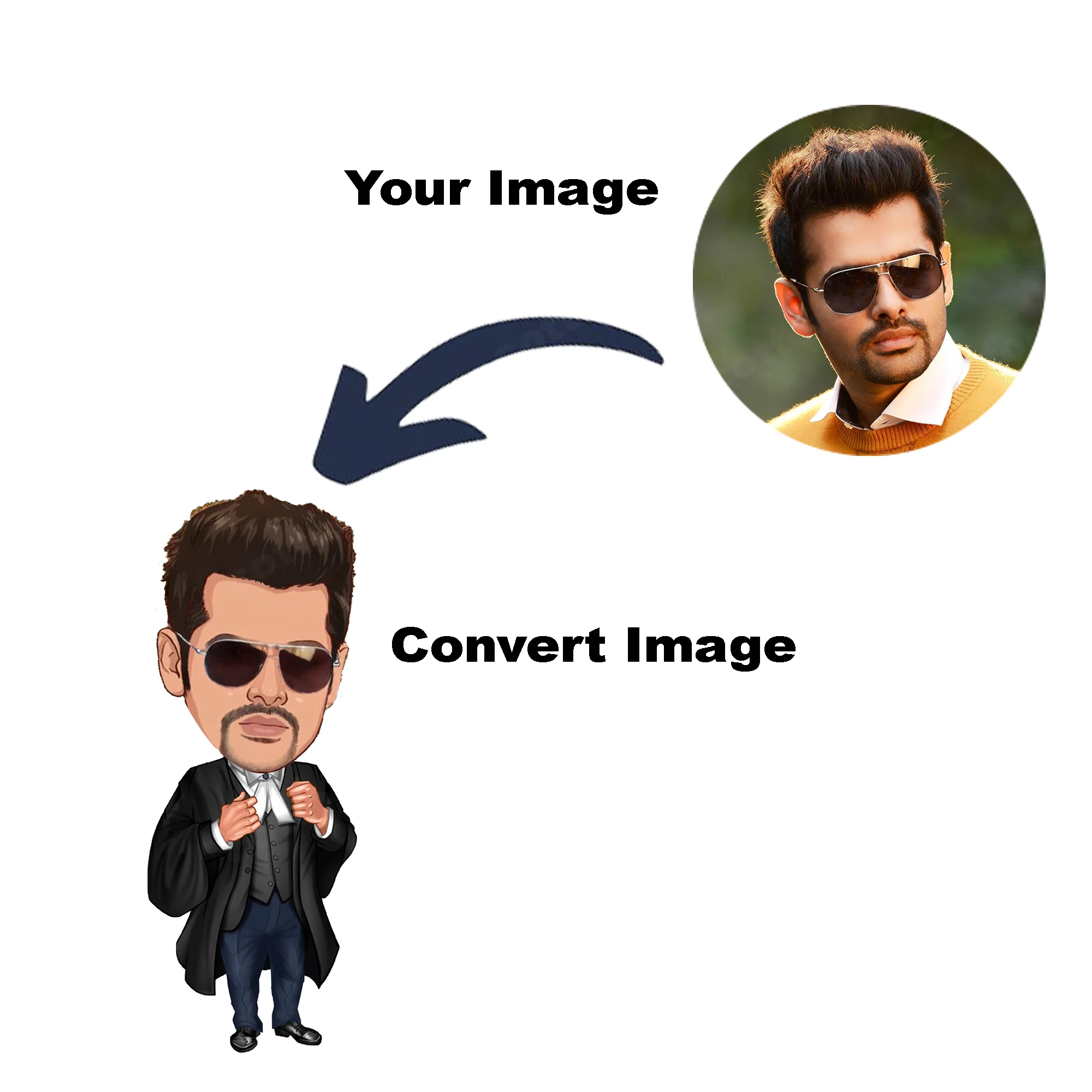 Low Caricature Photo Frame Unique Design Customized Gift for Boys - Image 5