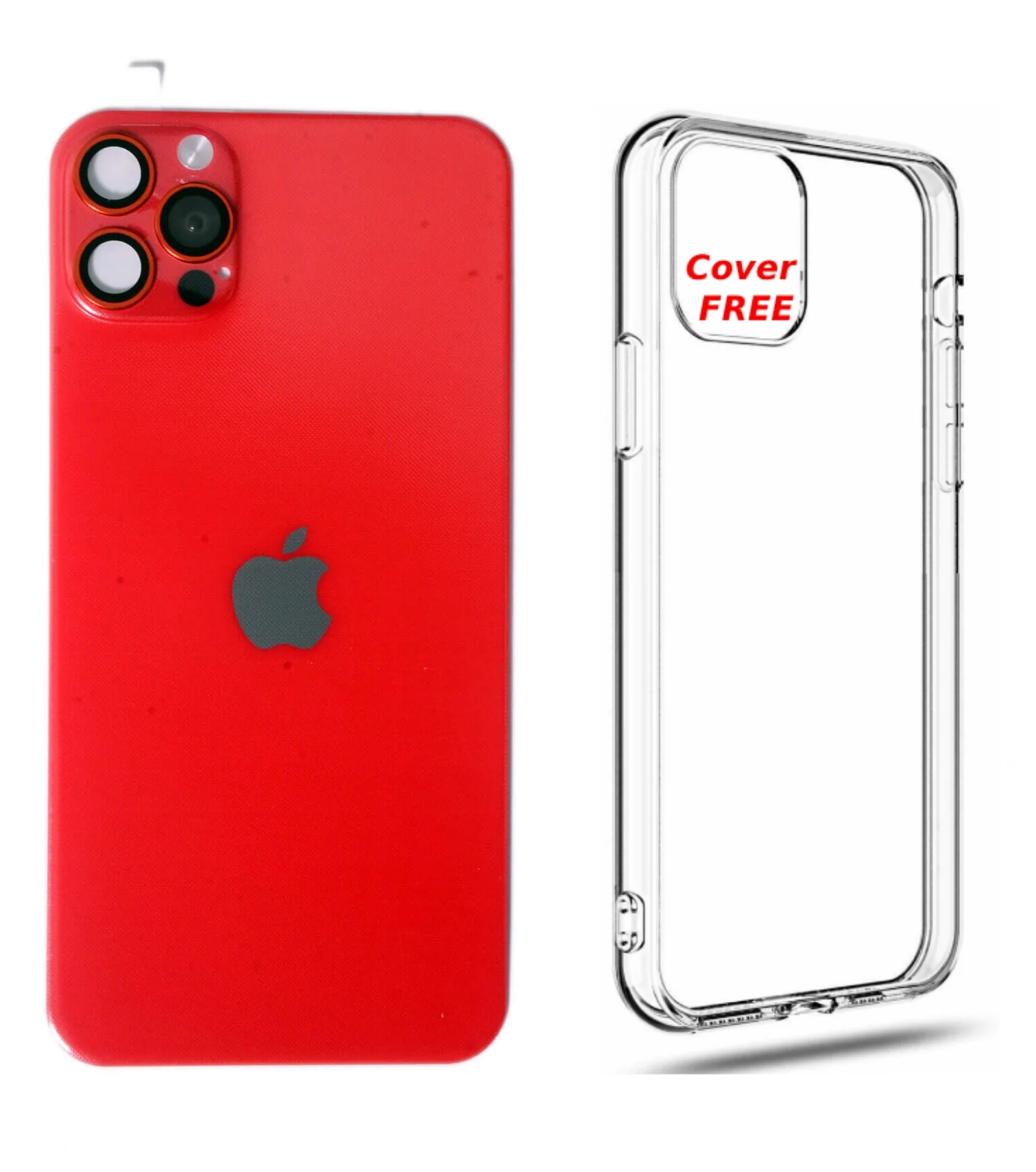 lpPhone 11 To 12 Pro Converter Back Camera Lens Cover Full Screen Protector With logo - Image 2
