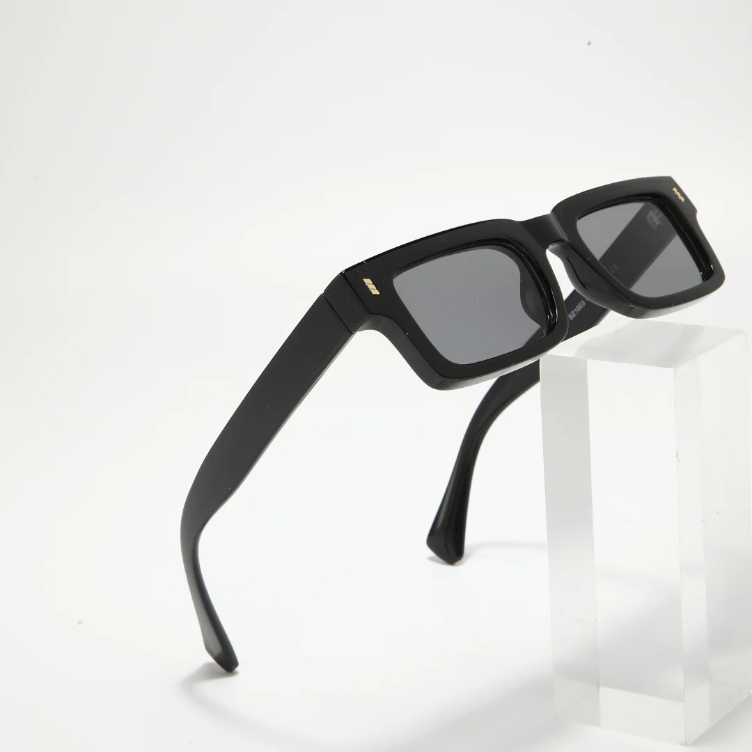 Lucifer Black Rectangle Sunglasses - Image 8