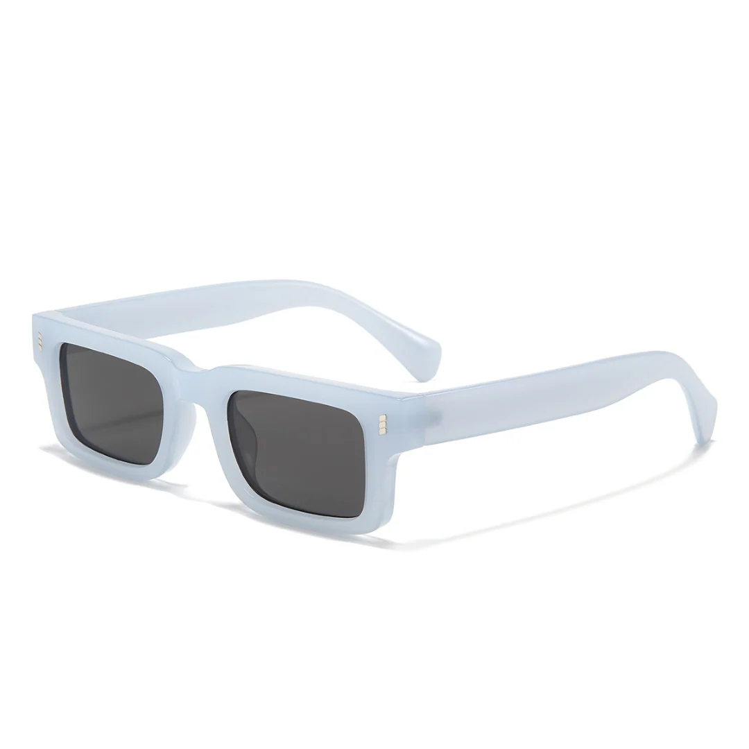 Lucifer Blue Black Rectangle Sunglasses - Image 5