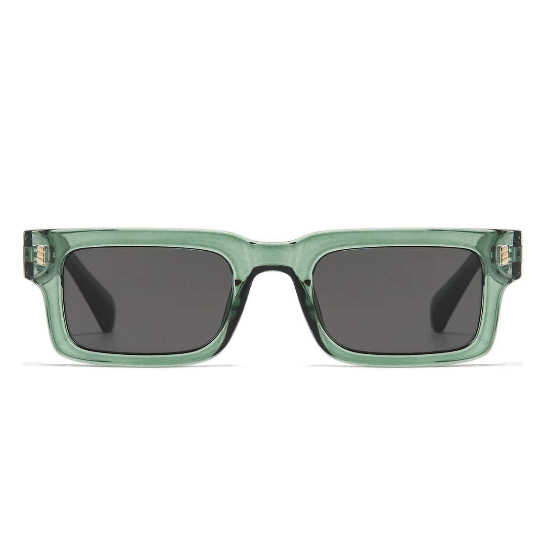 Lucifer Green Black Rectangle Sunglasses - Image 6