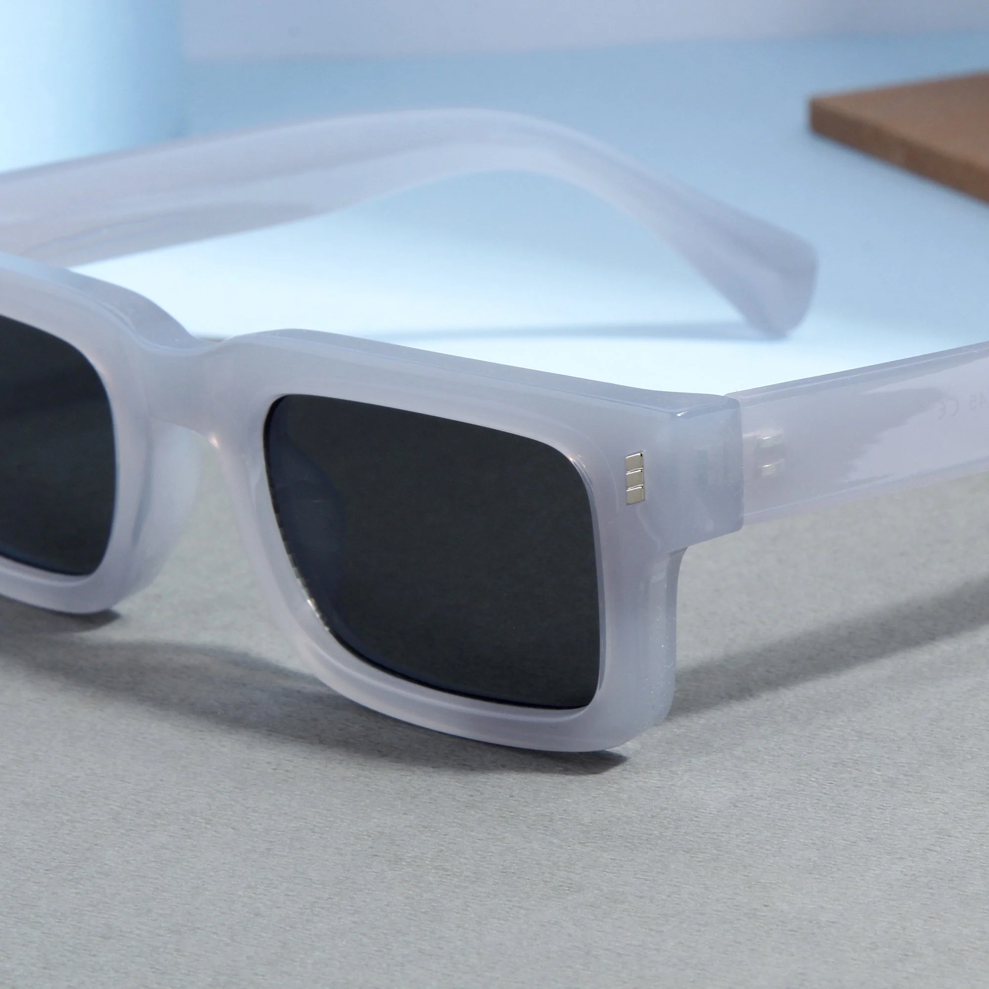 Lucifer Grey Rectangle Sunglasses - Image 2