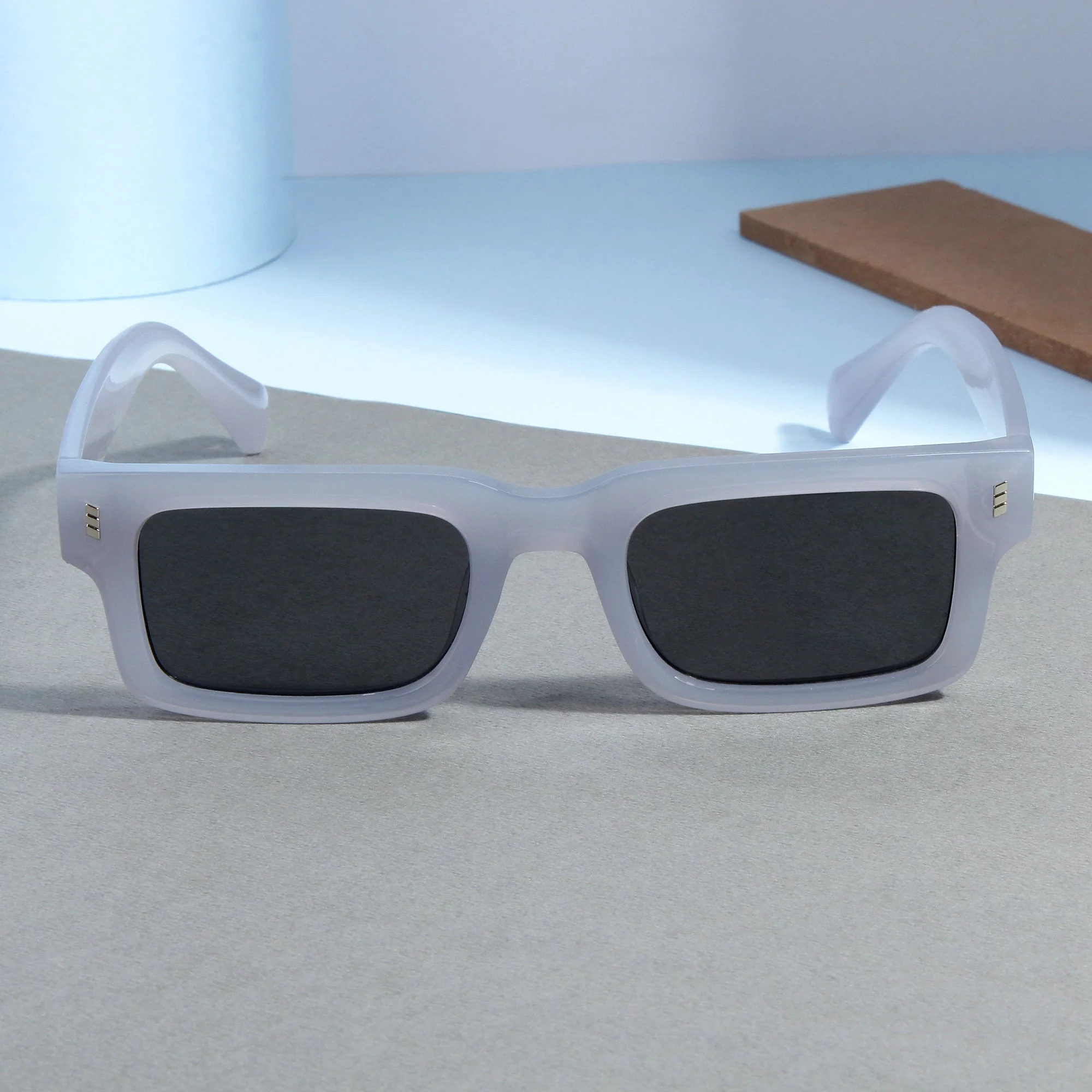 Lucifer Grey Rectangle Sunglasses - Image 3