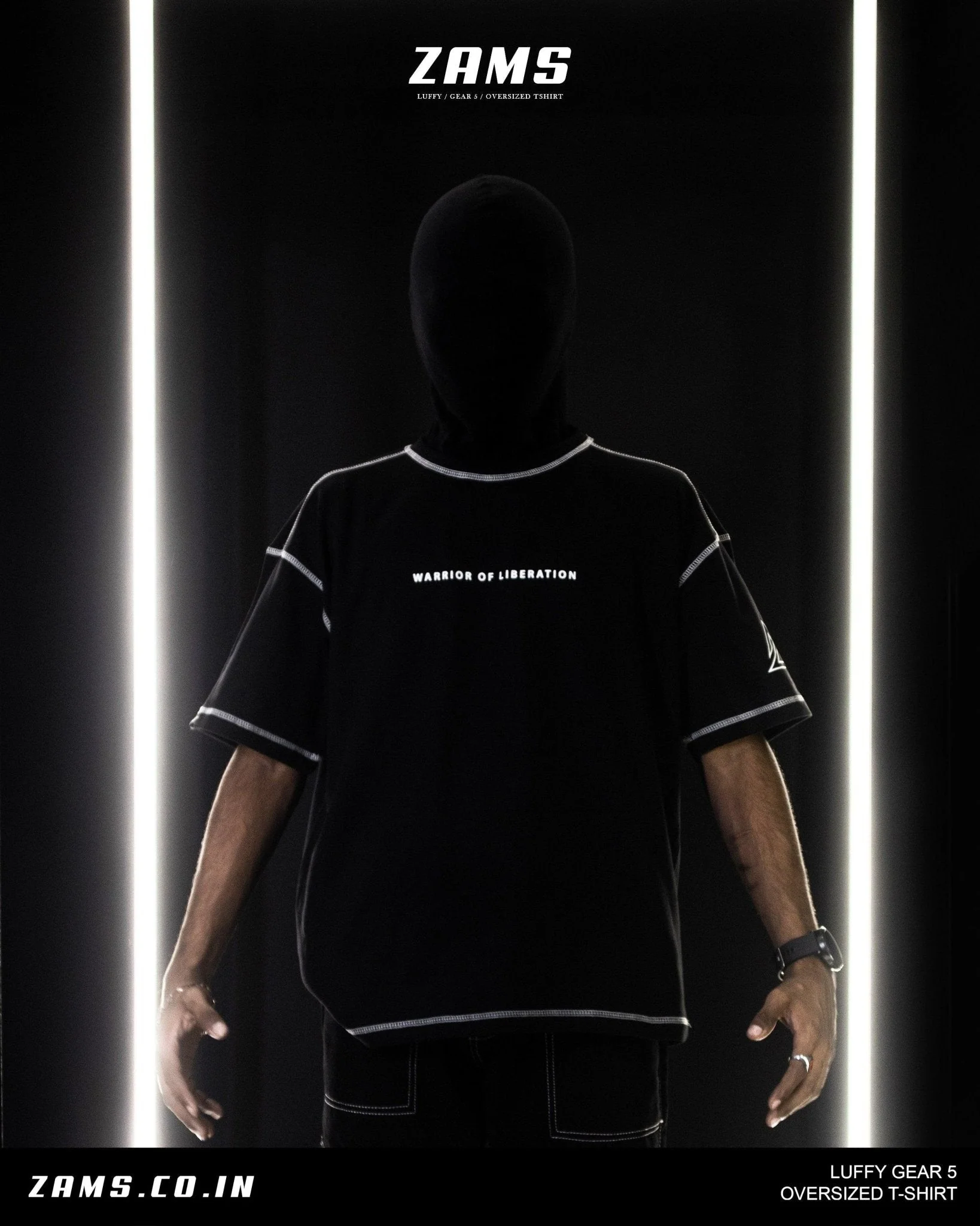 Luffy Black Edition / Gear 5 / Oversized T-Shirt - Image 2