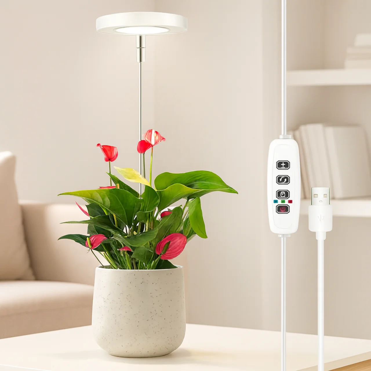 Lumi Grow Light for Indoor Plants | Full Spectrum Plant Lamp for Seedlings, Succulents, Small Plants