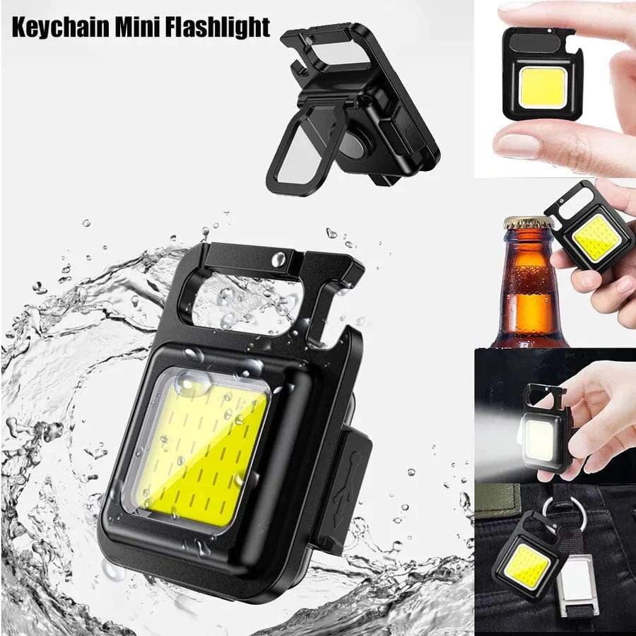 Lumi: Magnetic Keychain Mini LED Torch with Hook, Type-C port, Bottle Opener & Kickstand - Image 7