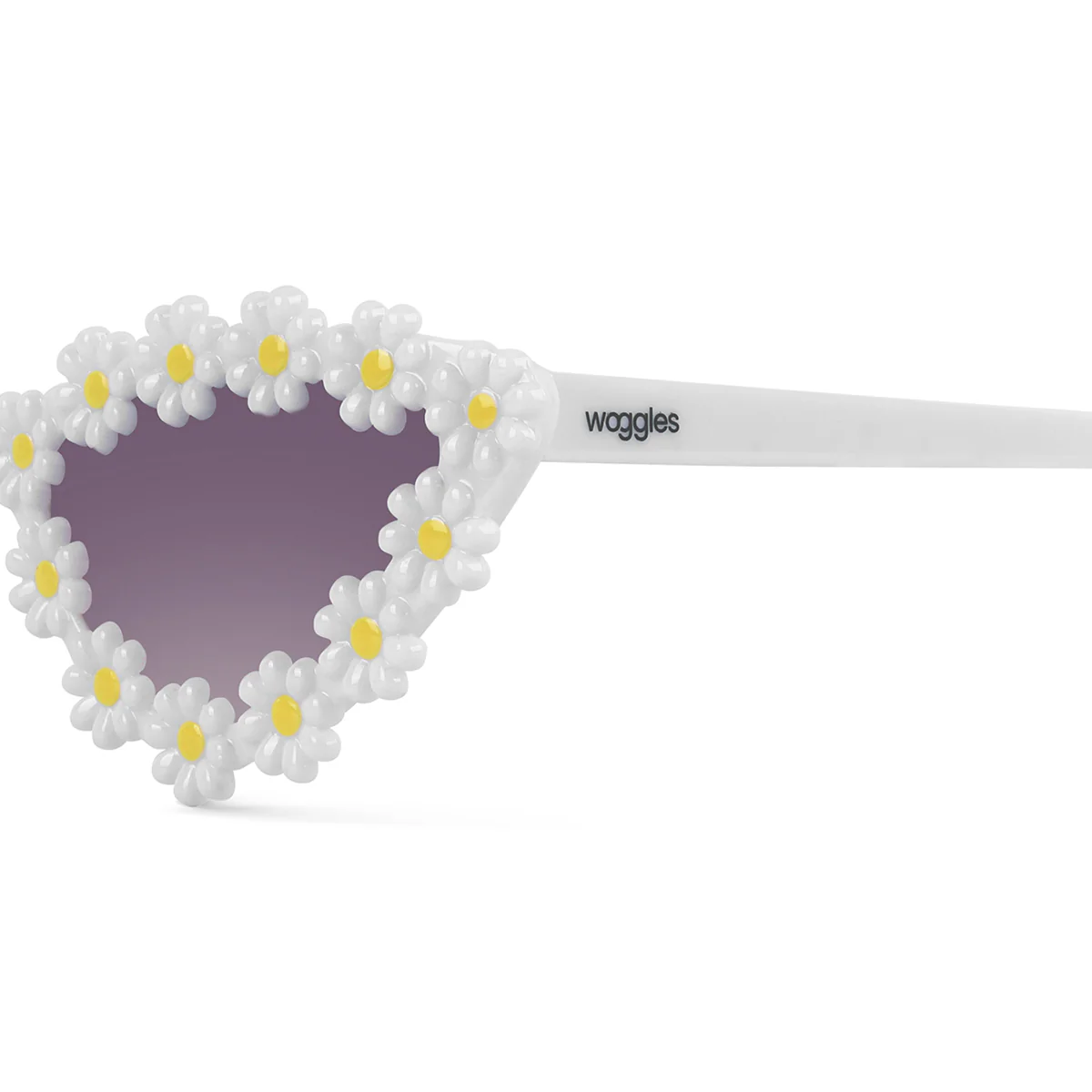 Lune White Polarized Cateye Kids Sunglasses - Image 4