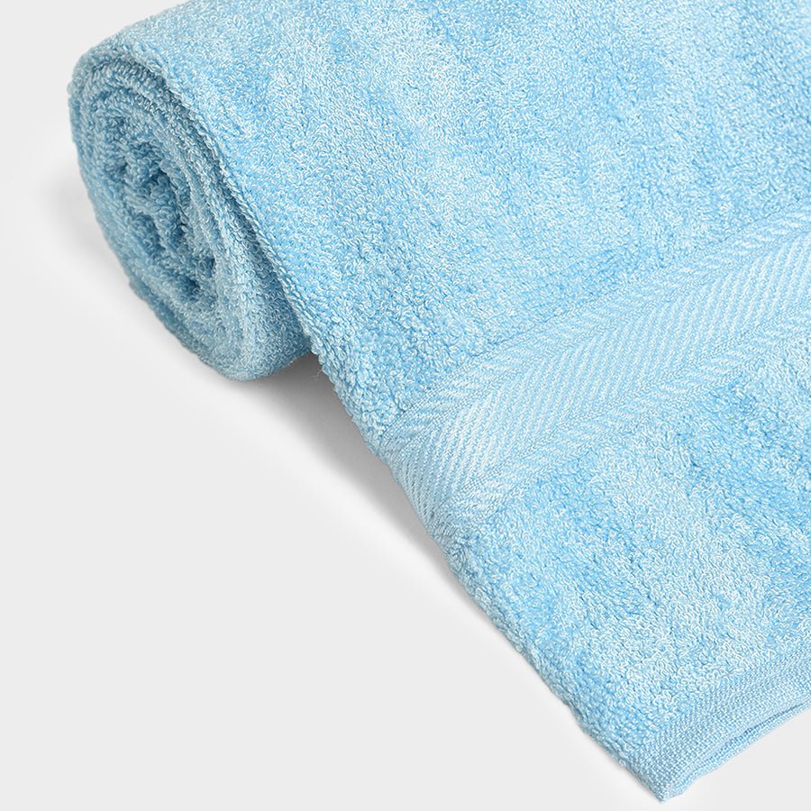 Luxe Blue Terry Bamboo Towel - Image 9