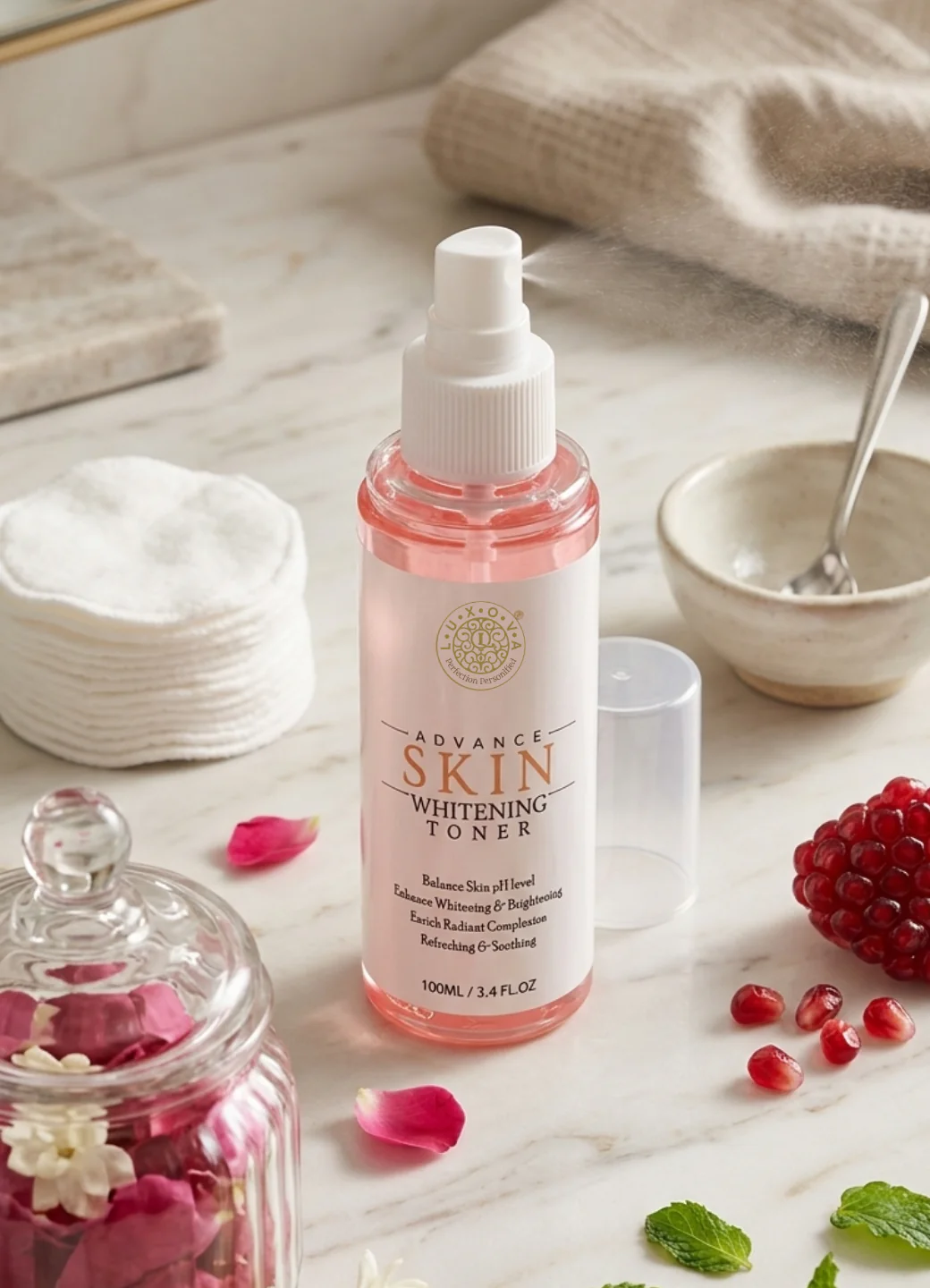 Luxova Face Toner for All Skin Types, Anti Acne, Leaving Skin Refreshed and Balanced