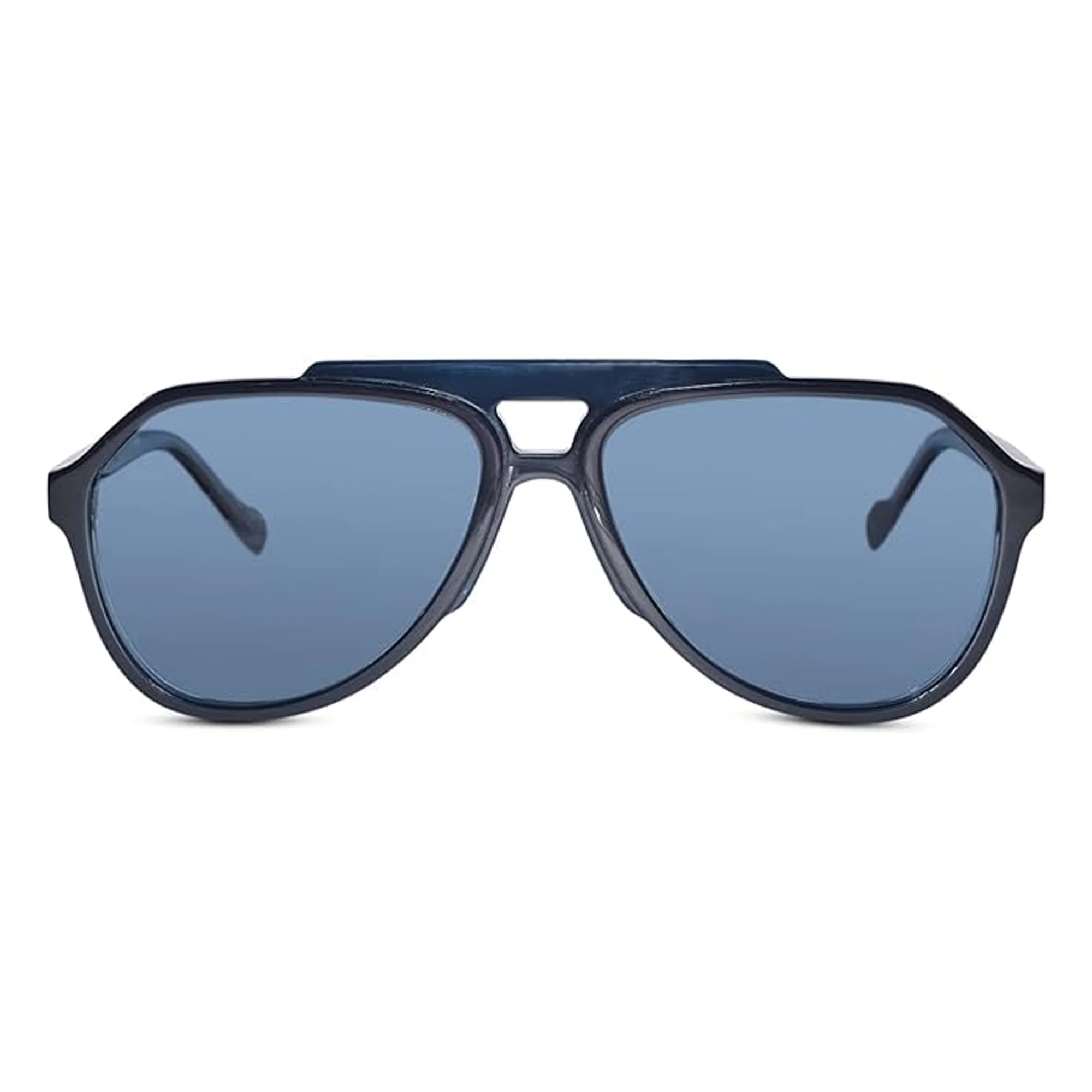 Luxury Black-blue sunglass Aviator Shape For Men - Image 2