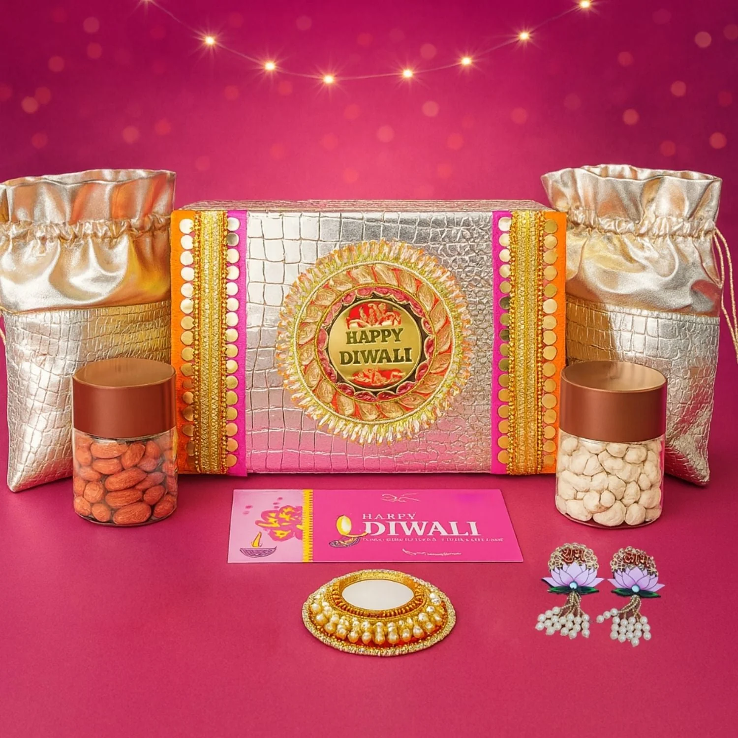 Luxury Diwali Gift Box - Chamak Dhamak Hamper - Image 3