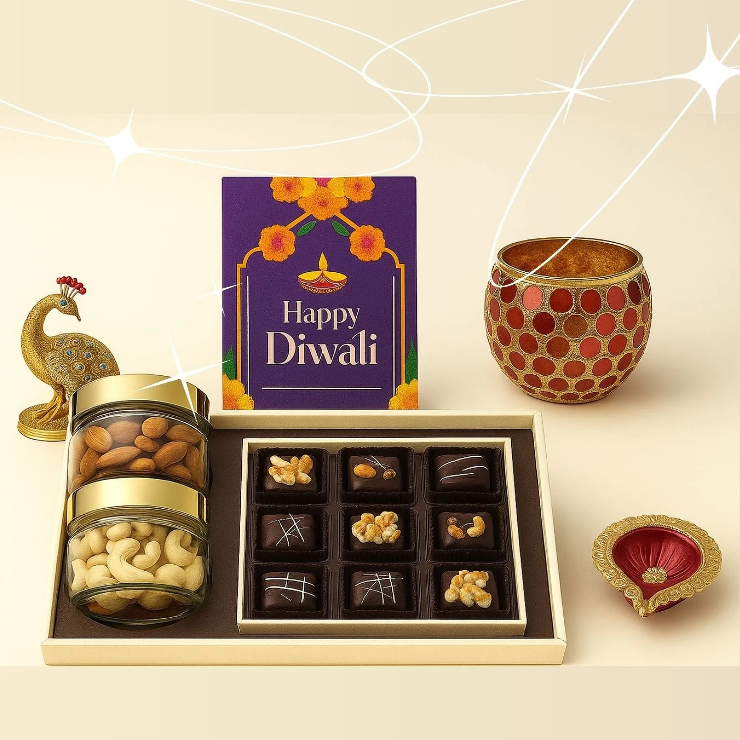 Luxury Diwali Gift Box - Meetha Namkeen Uphaar