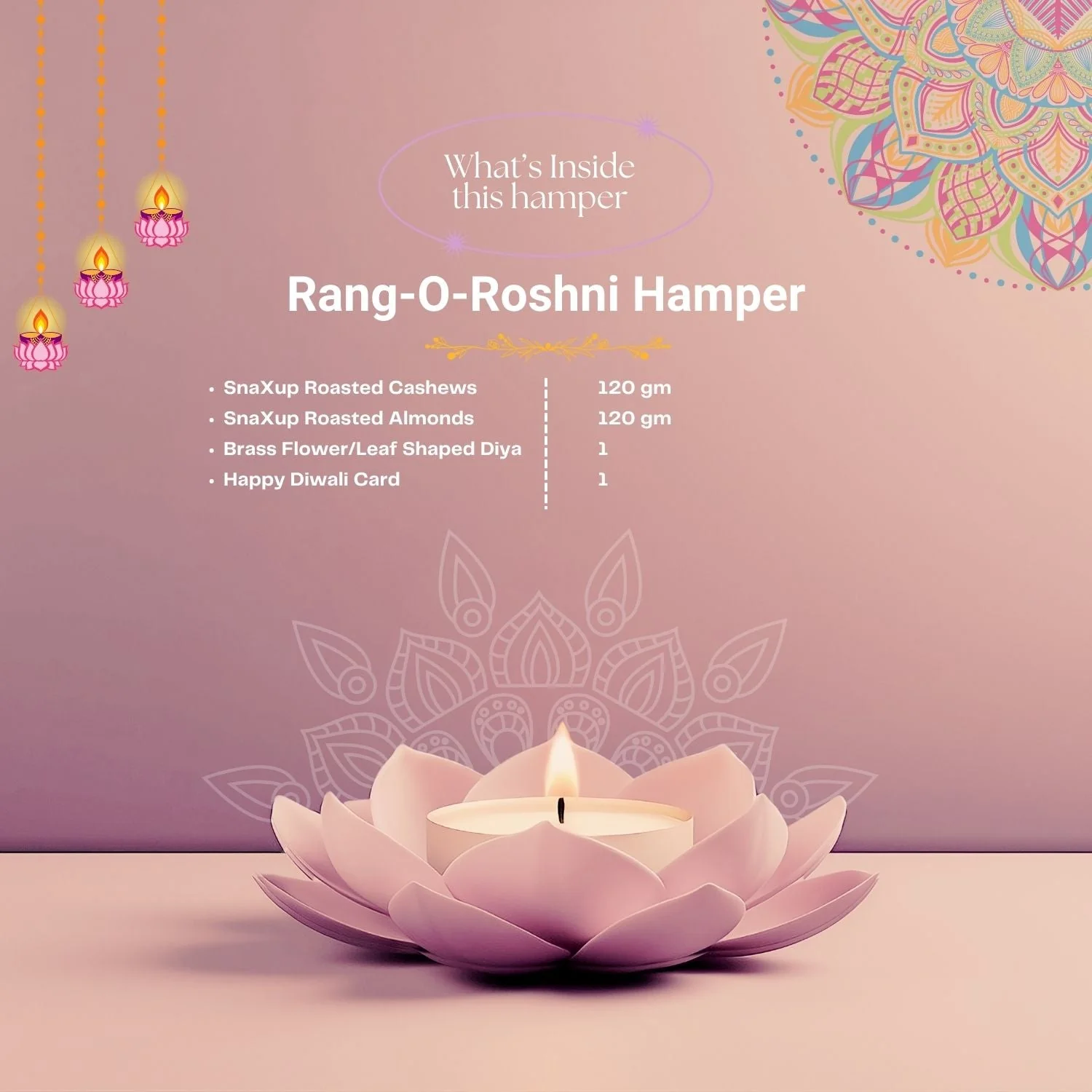 Luxury Diwali Gift Box - Rang-O-Roshni Hamper - Image 5