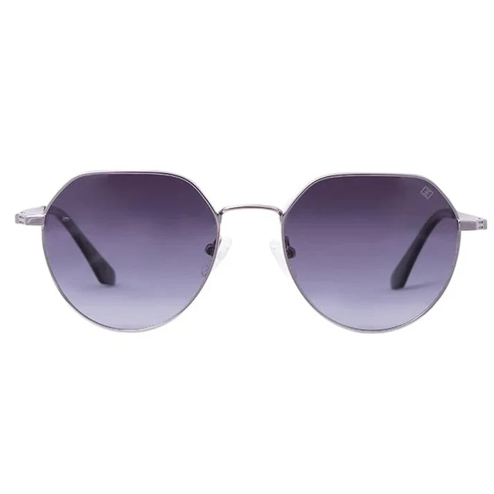 Luxury Sliver-Black Hexagonal sunglass For Men & Women - Image 6