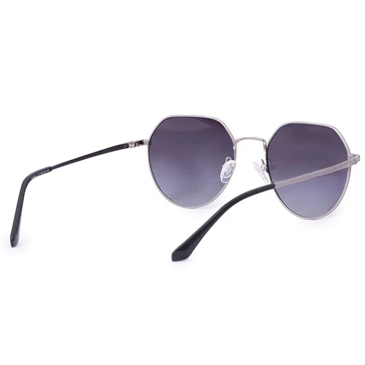 Luxury Sliver-Black Hexagonal sunglass For Men & Women - Image 7