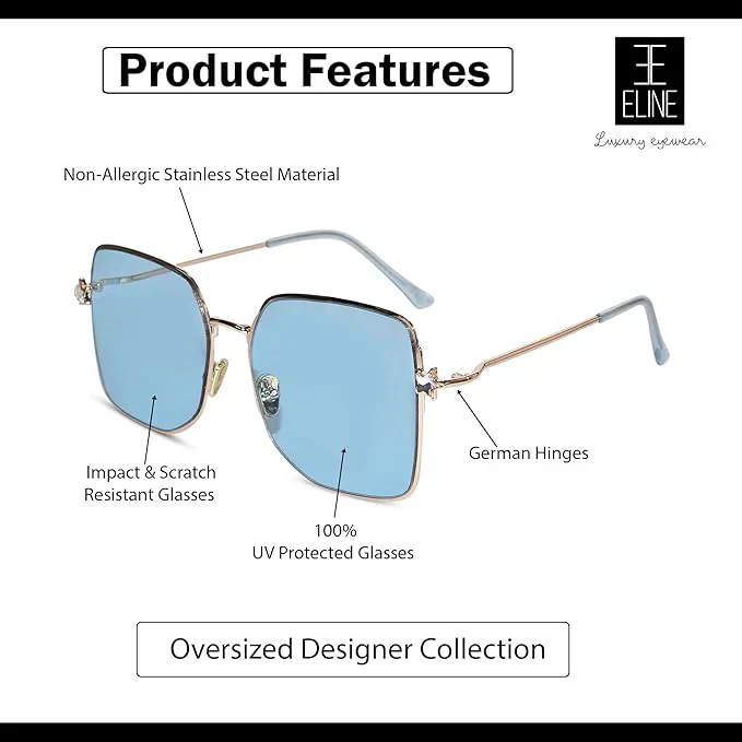 Luxury Square Sunglasses For Women - Image 7