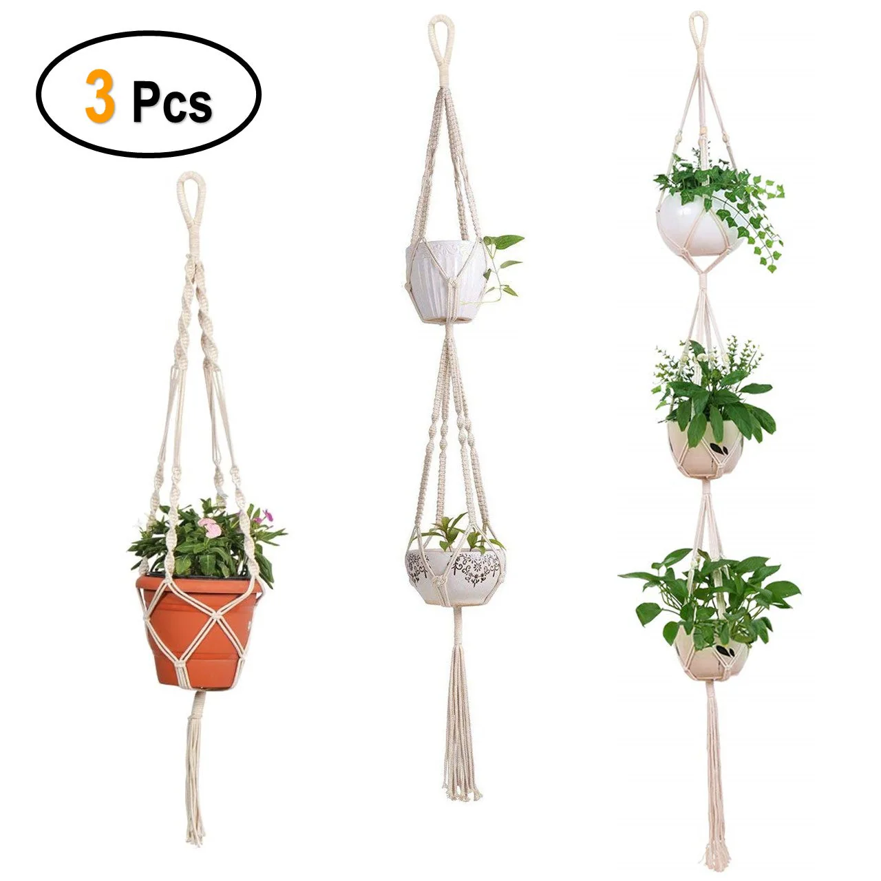 Macrame Plant Hanger (Set of 3)