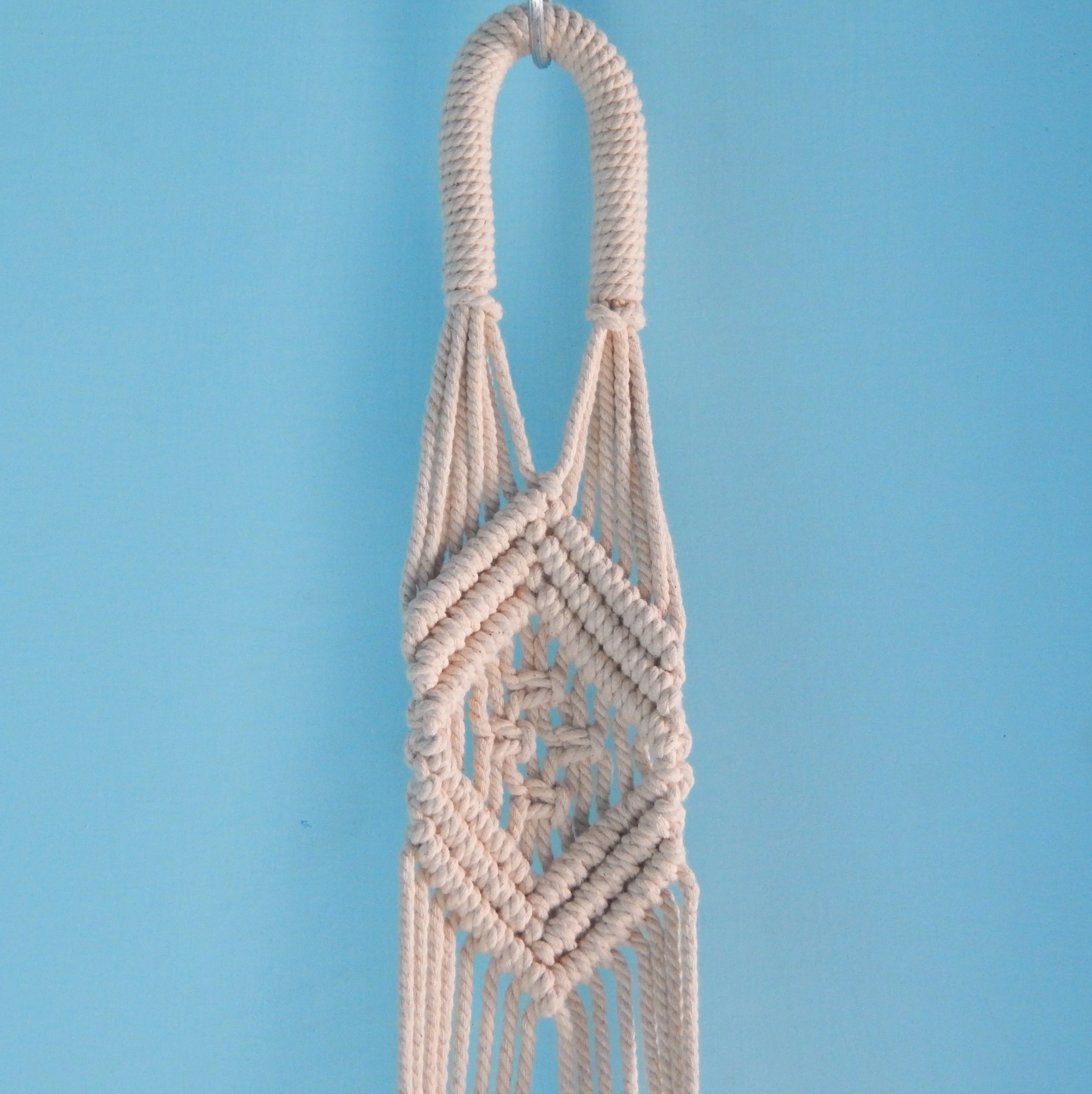 Macrame Plant Hanger with Beads - Image 2