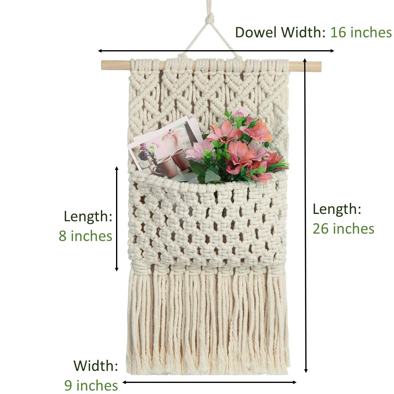 Macrame Storage Organizer - Image 3