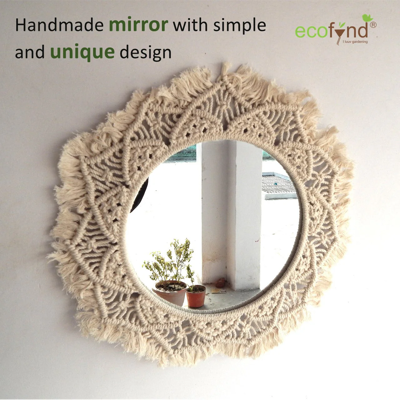 Macrame Wall Mirror - Image 5