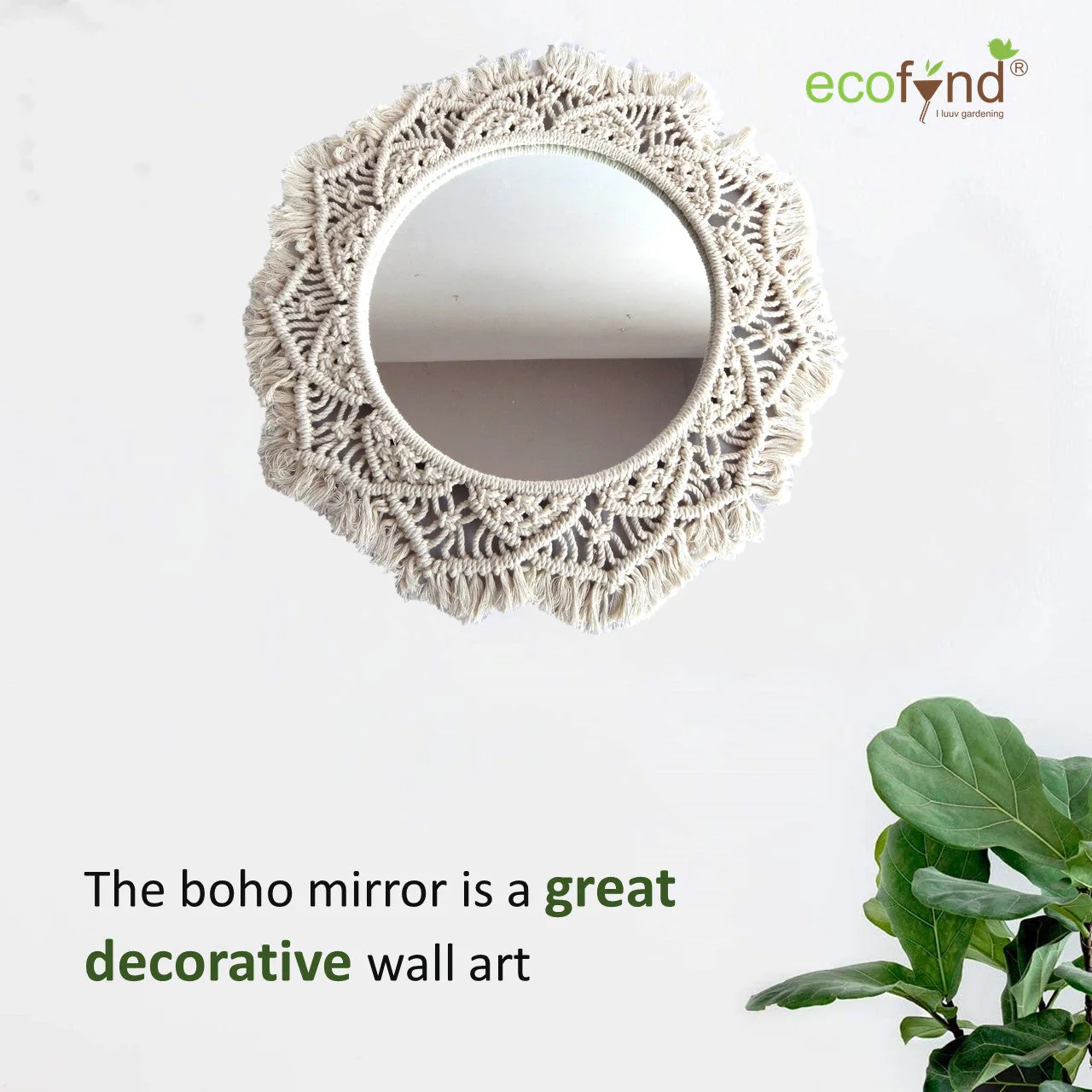 Macrame Wall Mirror - Image 6