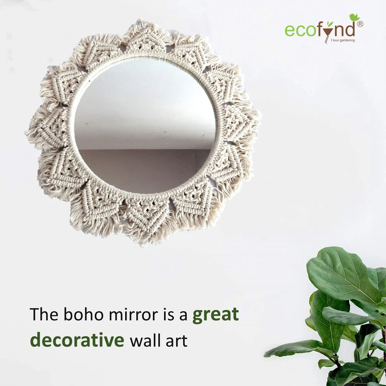 Macrame Wall Mirror - Image 6