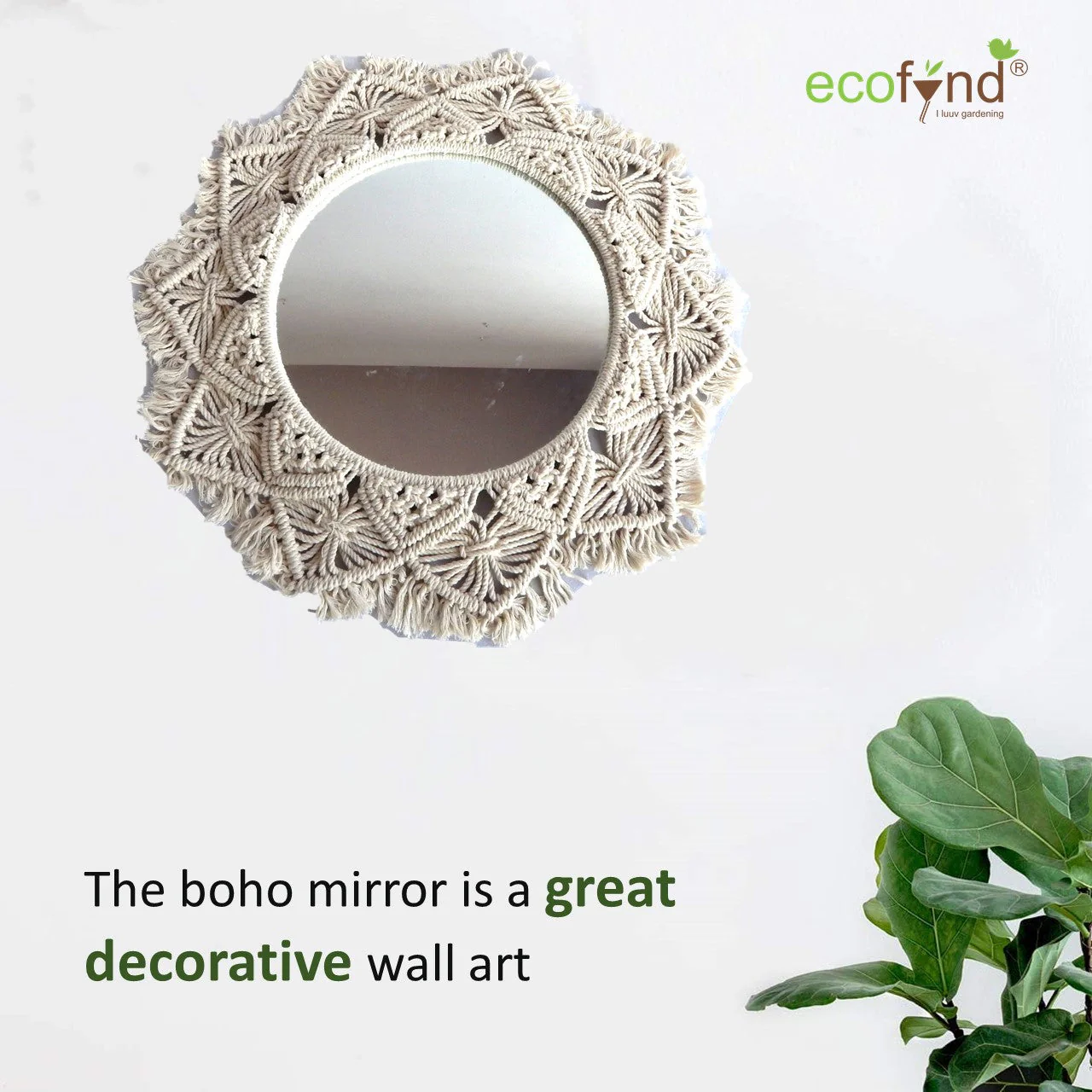 Macrame Wall Mirror - Image 6