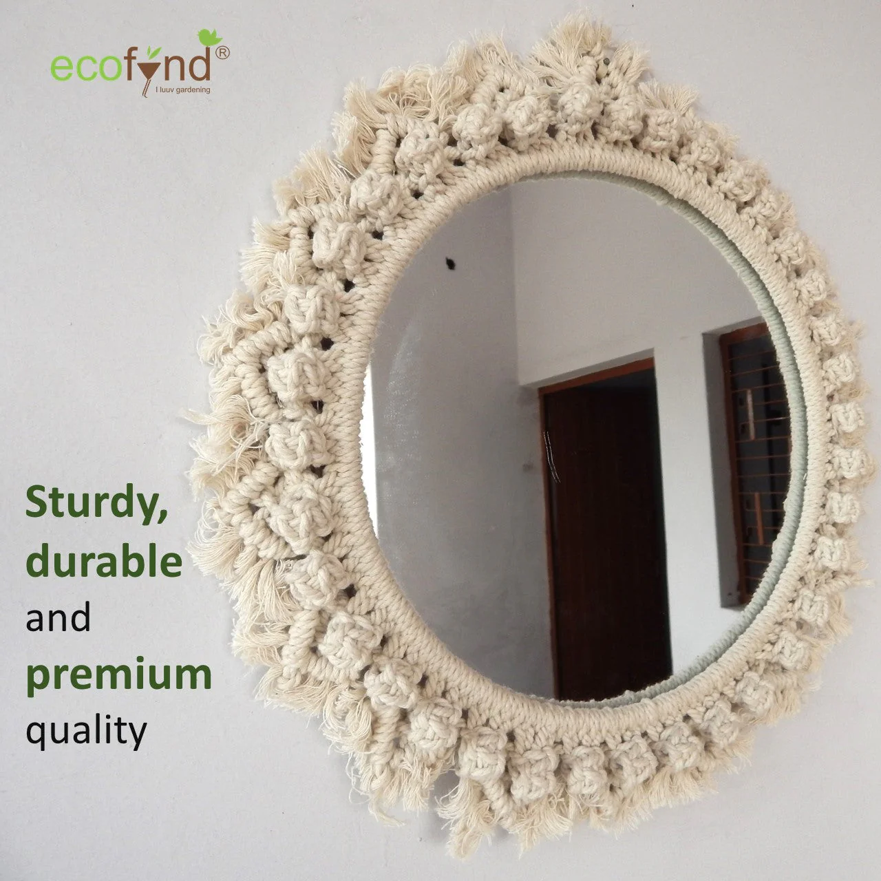 Macrame Wall Mirror - Image 4