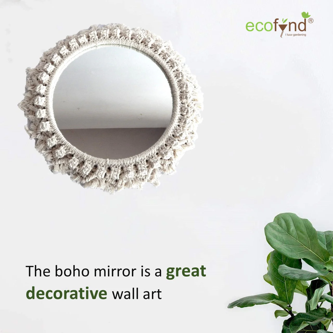 Macrame Wall Mirror - Image 6