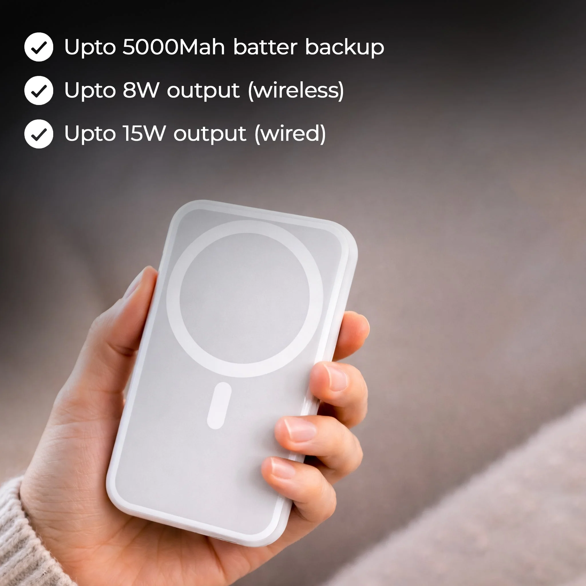 MagFuelX | Magnetic Wireless Power Bank | Portable | Travel & Pocket Friendly - Image 3